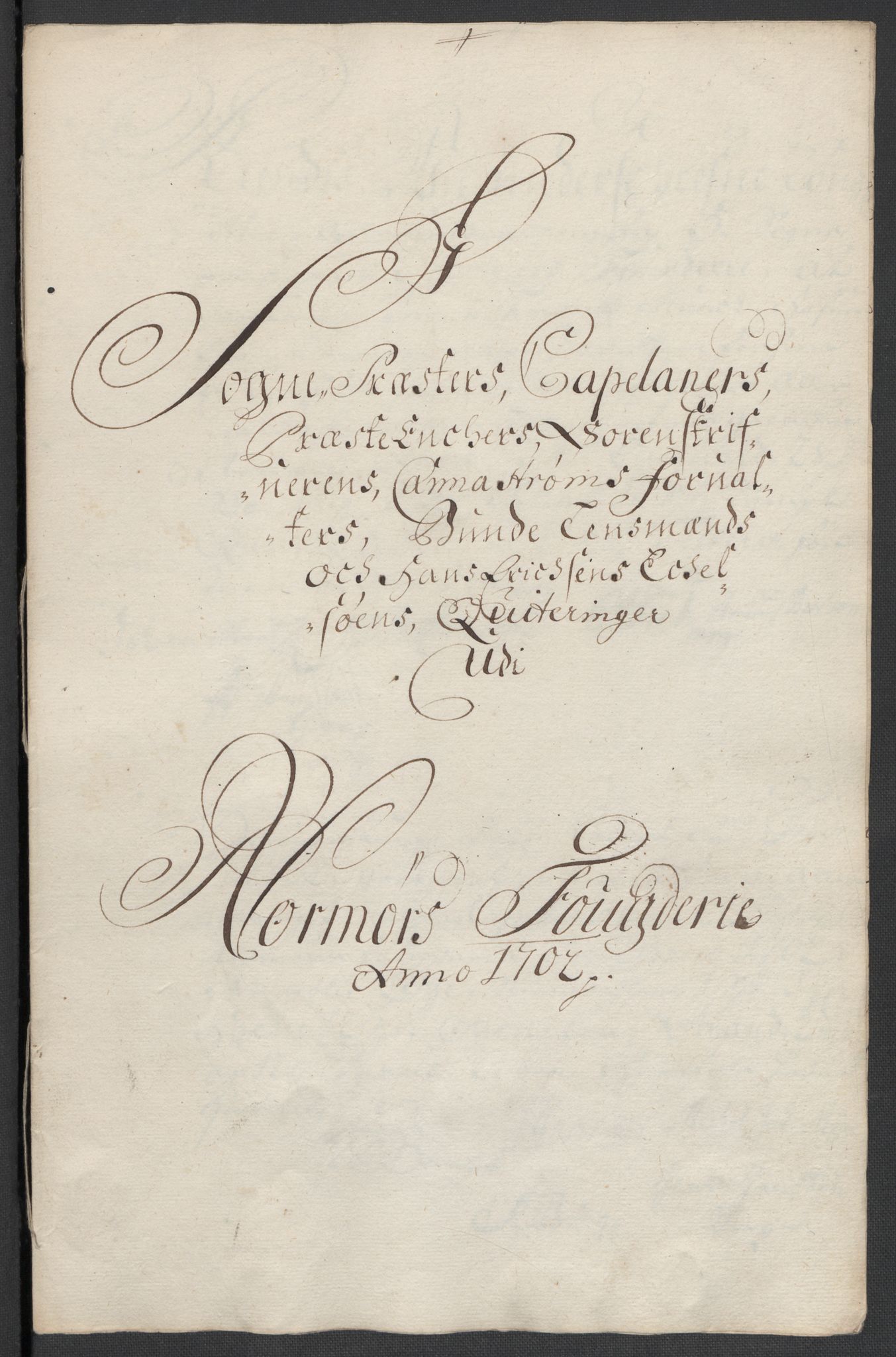 Rentekammeret inntil 1814, Reviderte regnskaper, Fogderegnskap, RA/EA-4092/R56/L3739: Fogderegnskap Nordmøre, 1700-1702, p. 485