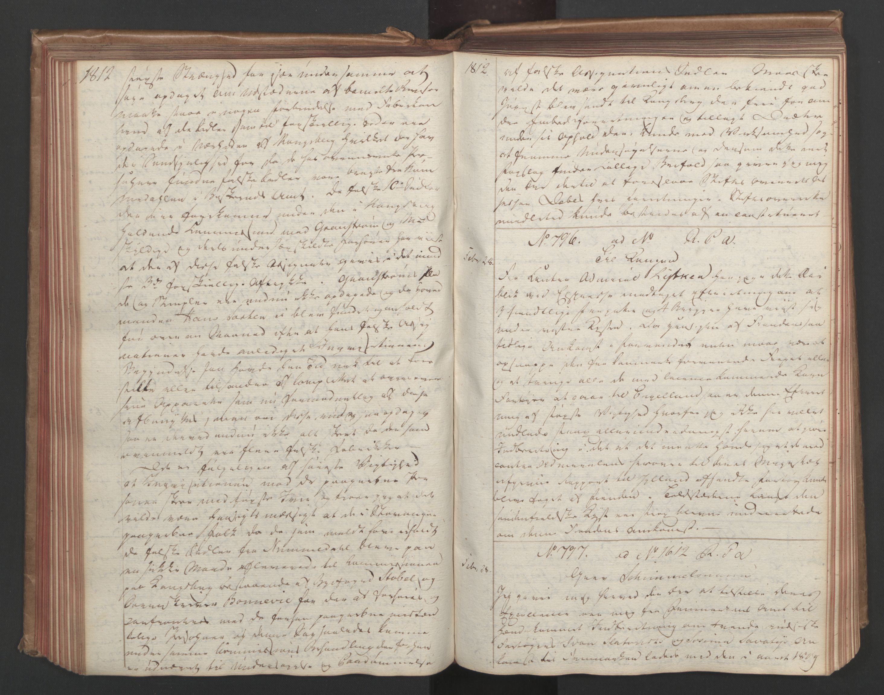 Stattholderembetet 1810-1814, 1. kontor (Kontor A), AV/RA-EA-2872/Ba/L0002: Kollegial korrespondanseprotokoll, 1811-1813, p. 142