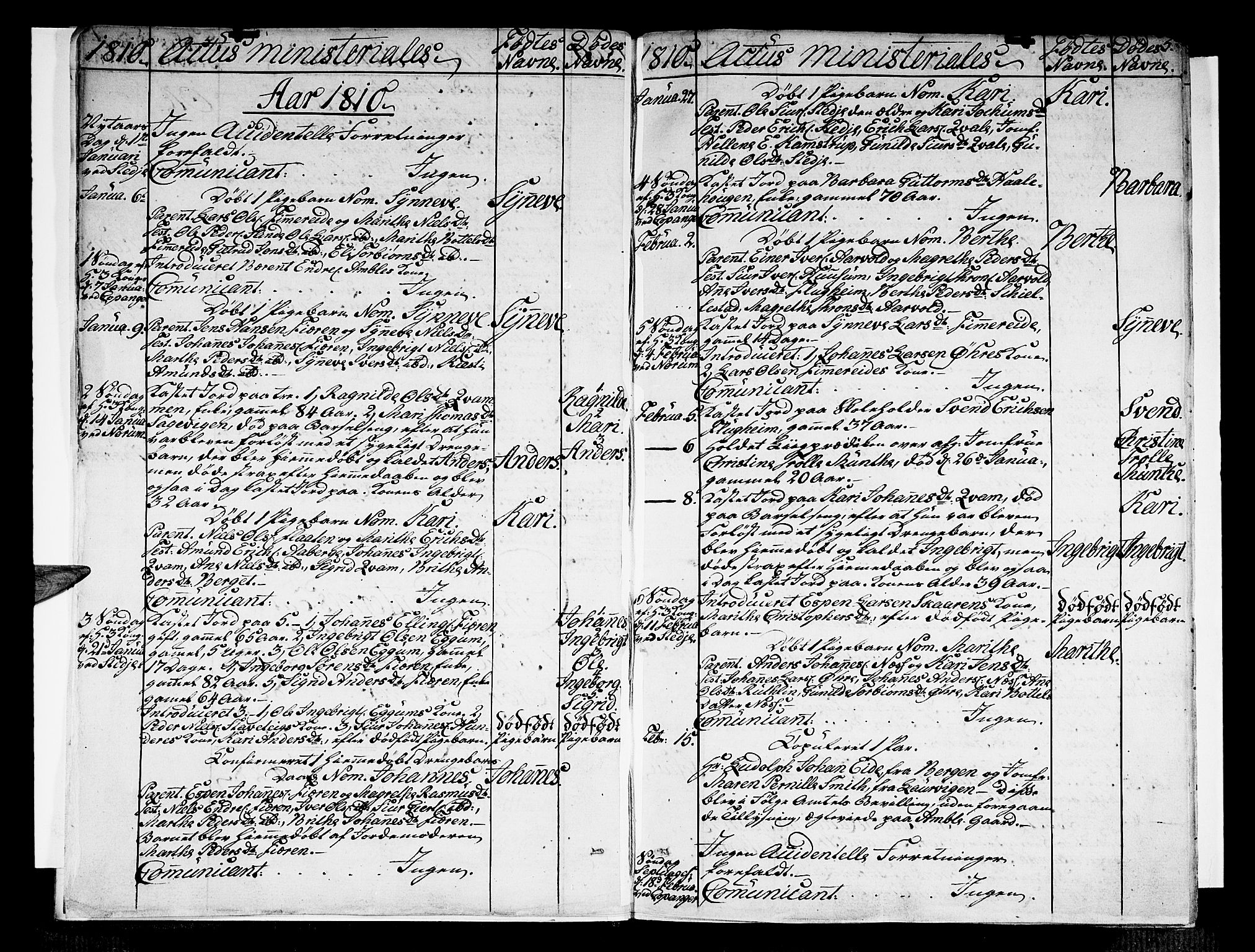 Sogndal sokneprestembete, AV/SAB-A-81301/H/Haa/Haaa/L0009: Parish register (official) no. A 9, 1809-1821, p. 5