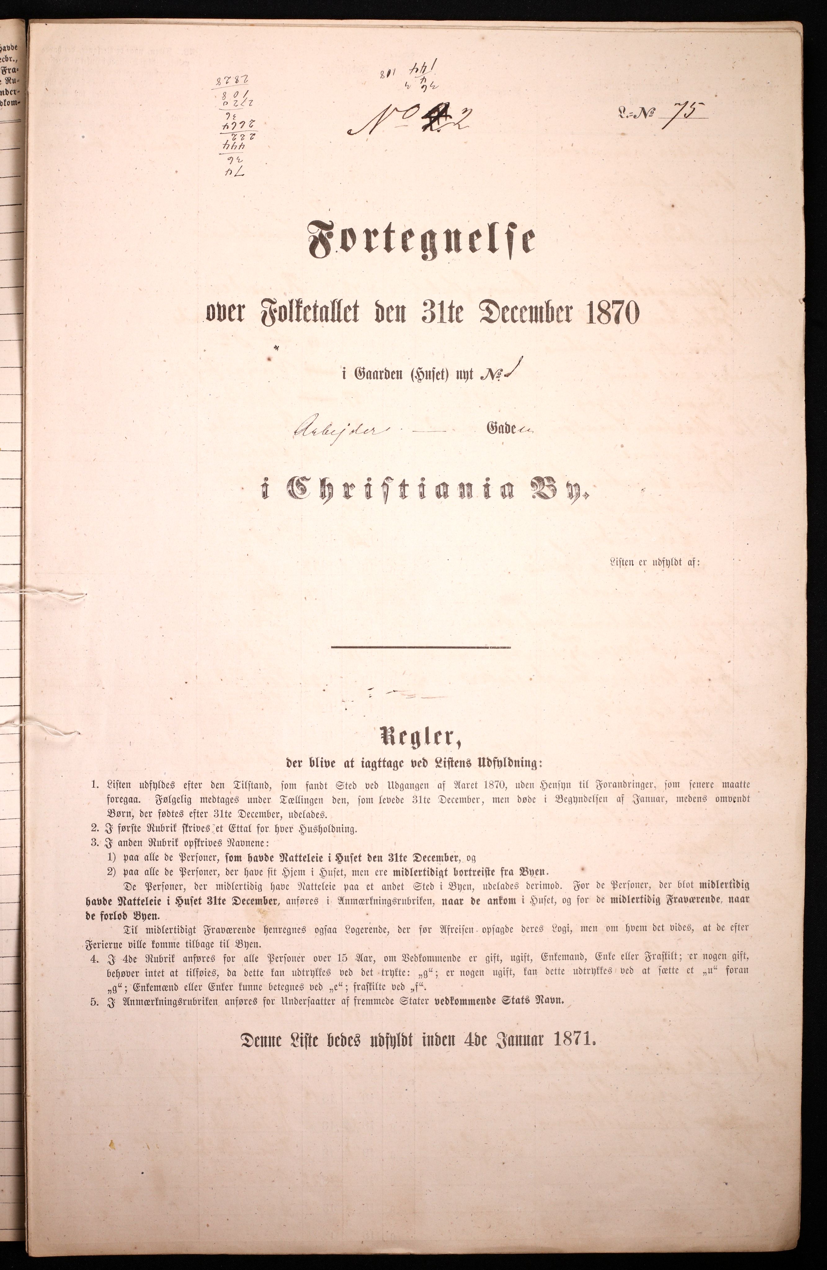 RA, 1870 census for 0301 Kristiania, 1870, p. 280