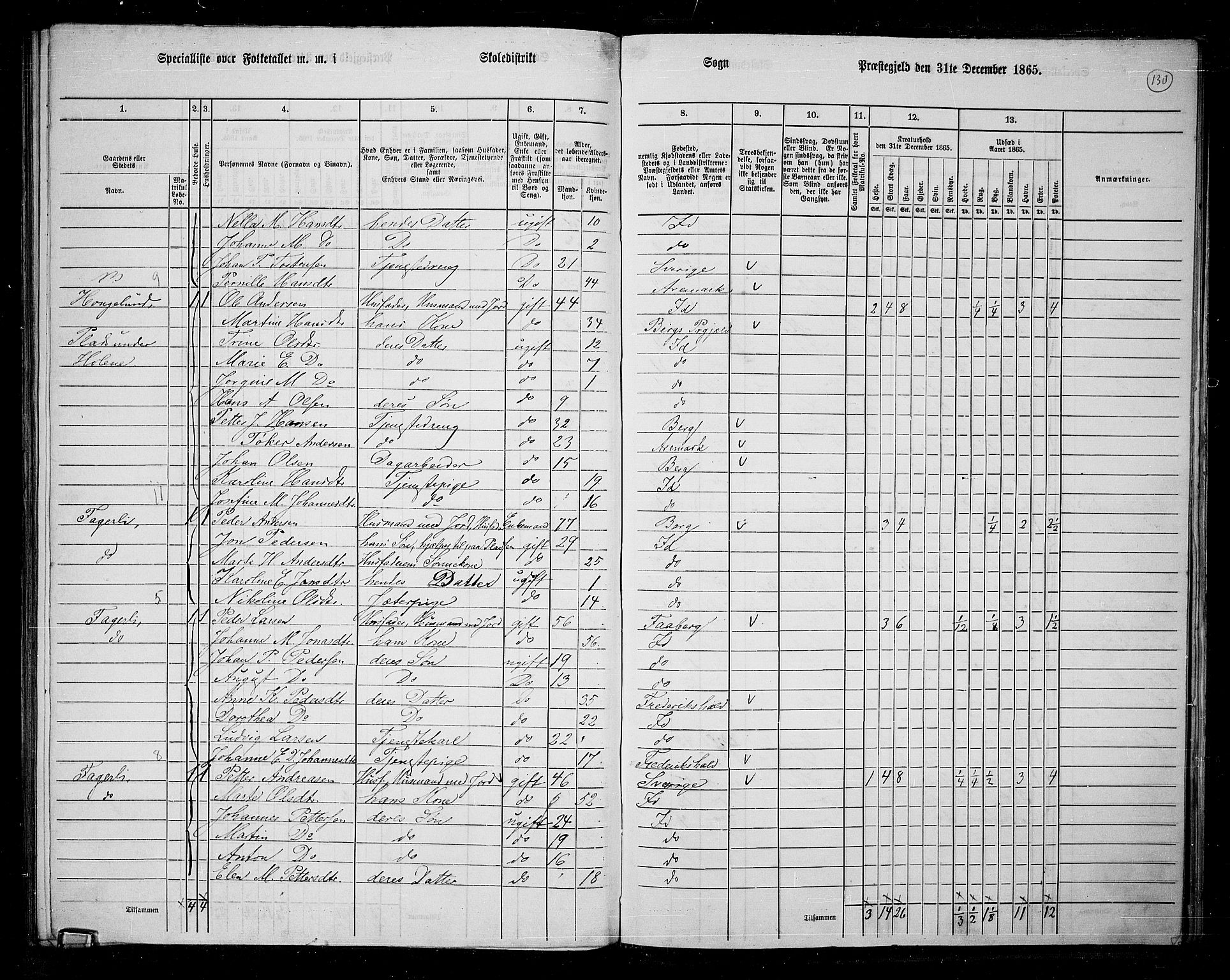 RA, 1865 census for Idd, 1865, p. 115