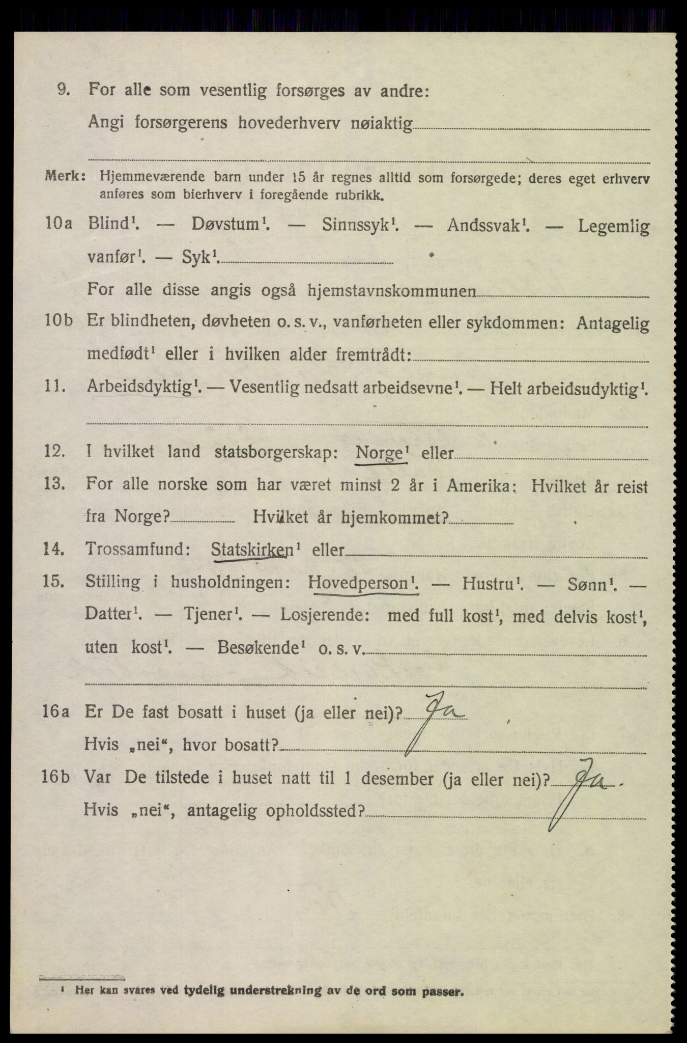 SAK, 1920 census for Valle, 1920, p. 944