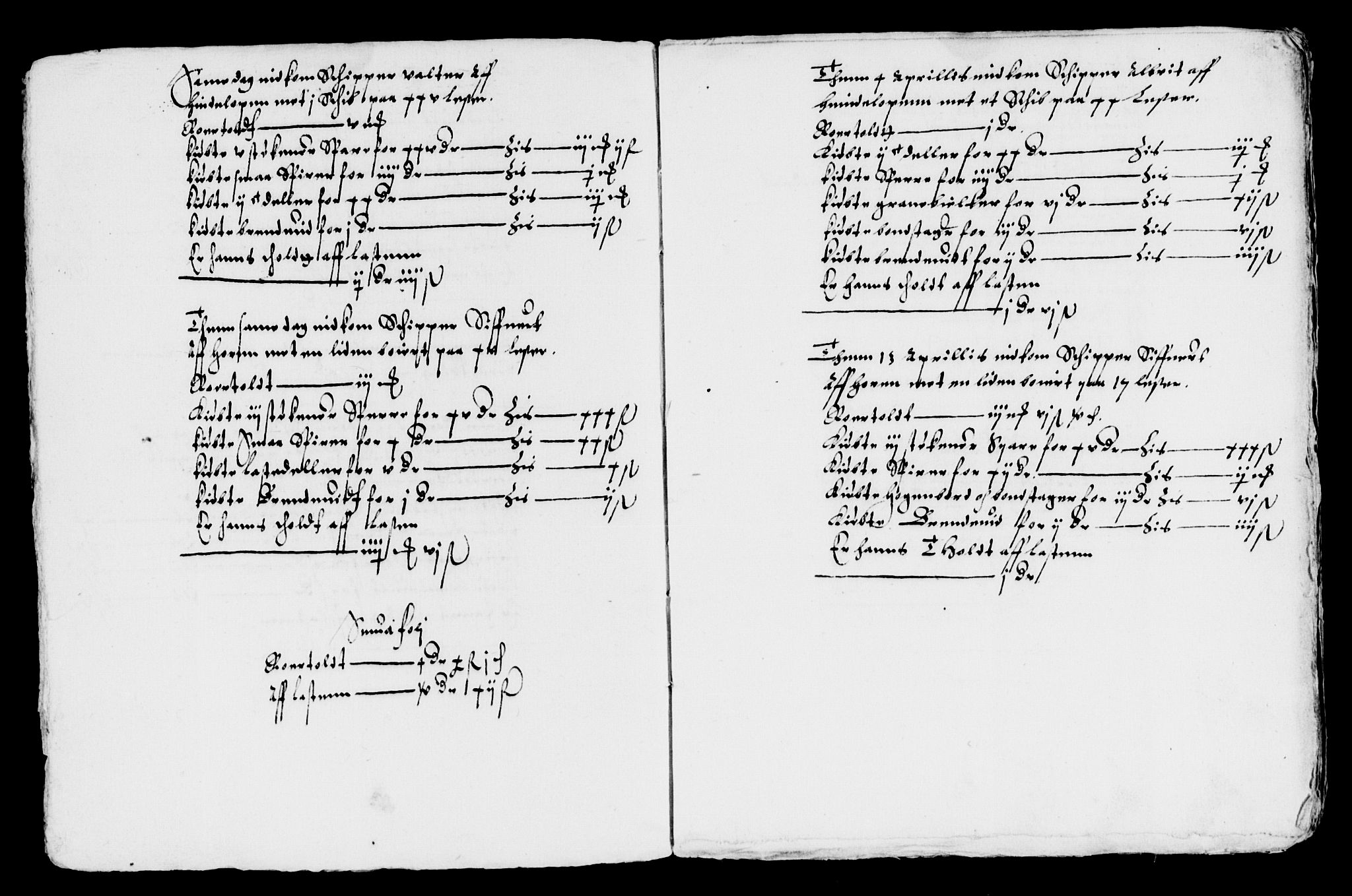 Rentekammeret inntil 1814, Reviderte regnskaper, Lensregnskaper, AV/RA-EA-5023/R/Rb/Rbo/L0001: Tønsberg len, 1584-1612