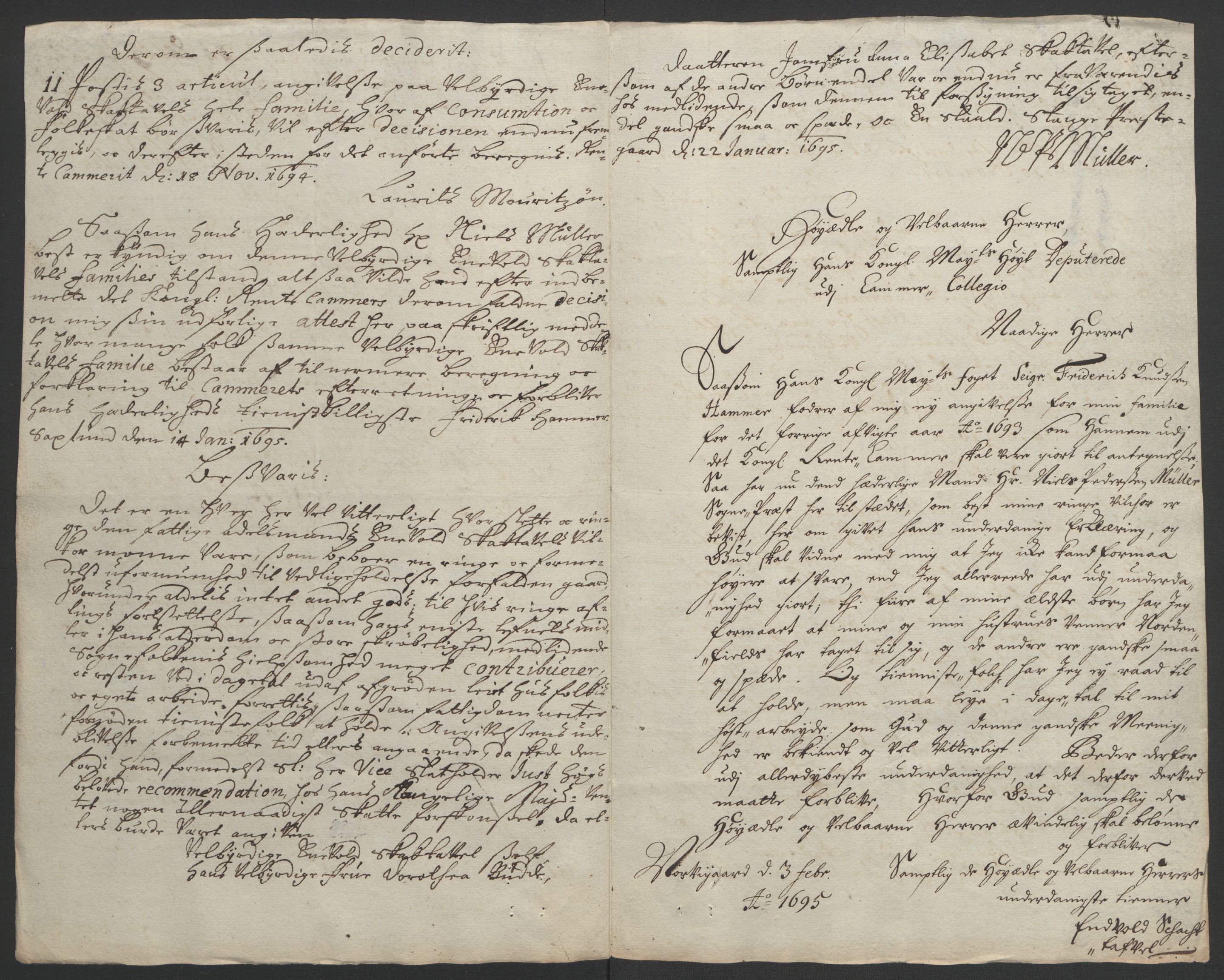 Rentekammeret inntil 1814, Reviderte regnskaper, Fogderegnskap, RA/EA-4092/R16/L1036: Fogderegnskap Hedmark, 1695-1696, p. 117