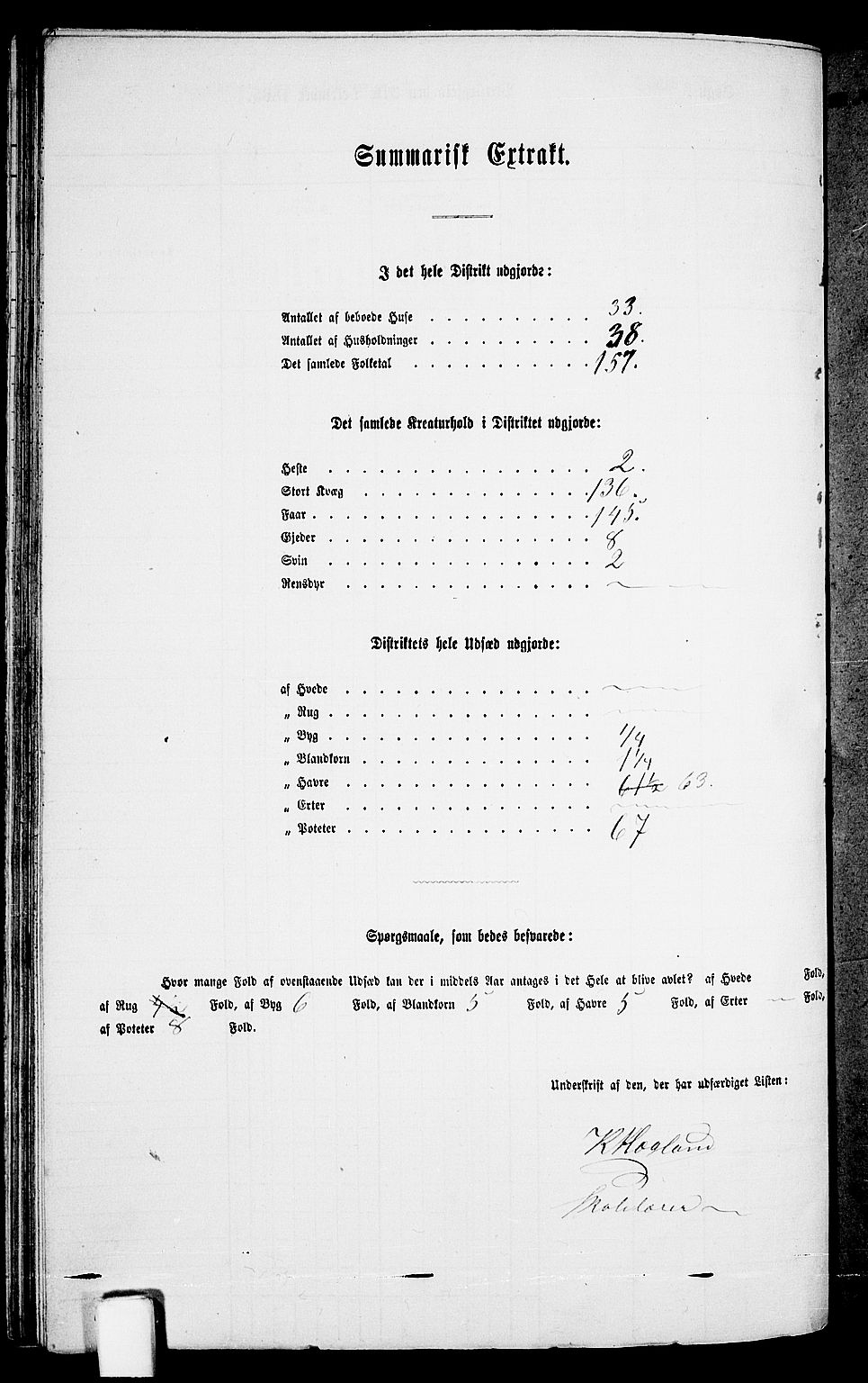 RA, 1865 census for Nord-Audnedal, 1865, p. 76