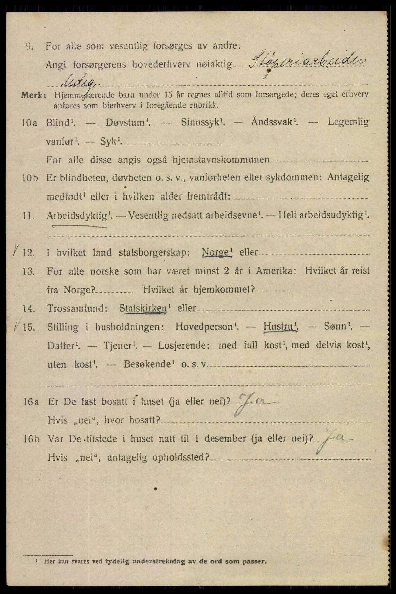 SAO, 1920 census for Kristiania, 1920, p. 326700