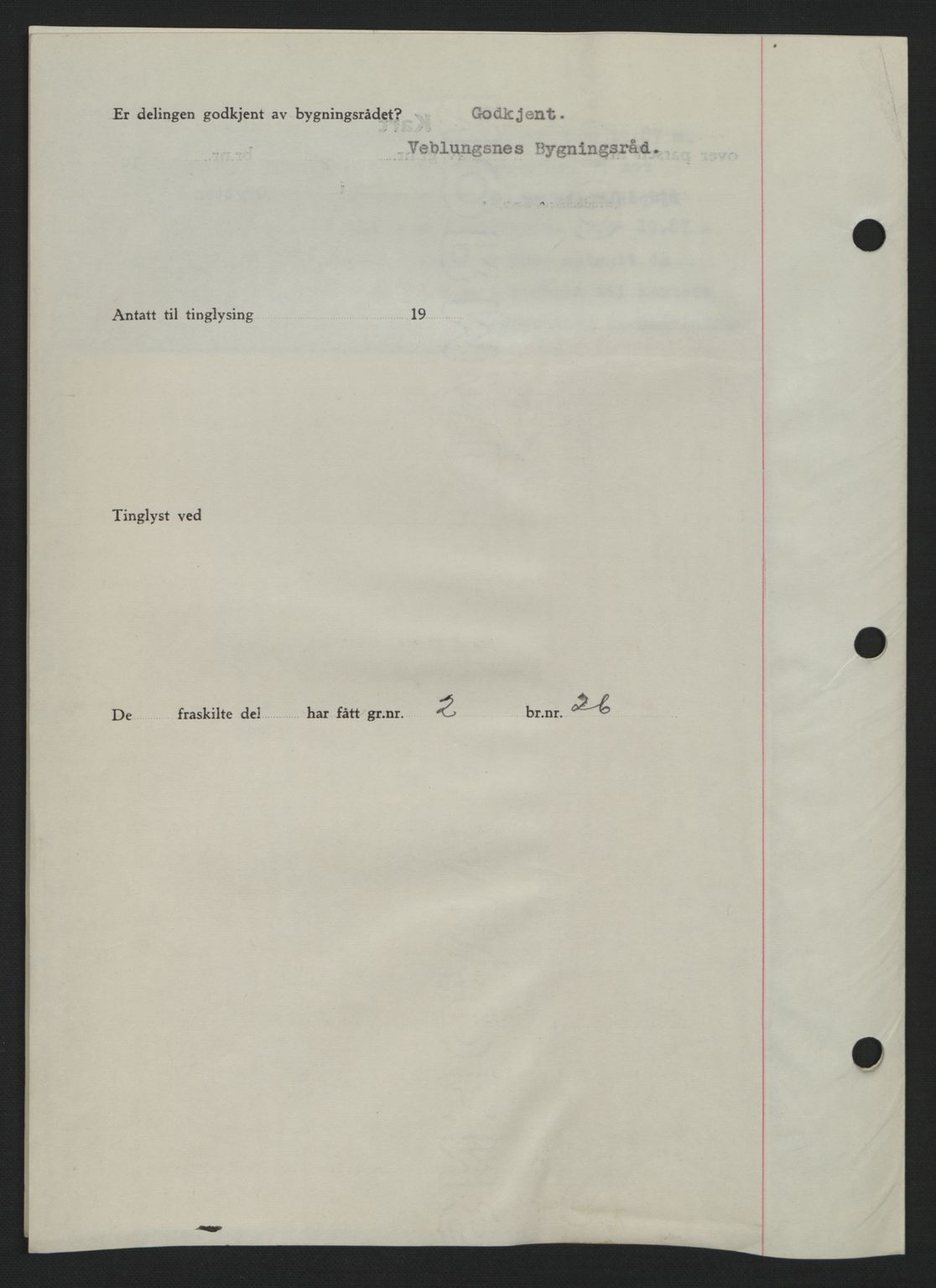 Romsdal sorenskriveri, AV/SAT-A-4149/1/2/2C: Mortgage book no. A11, 1941-1942, Diary no: : 1840/1941