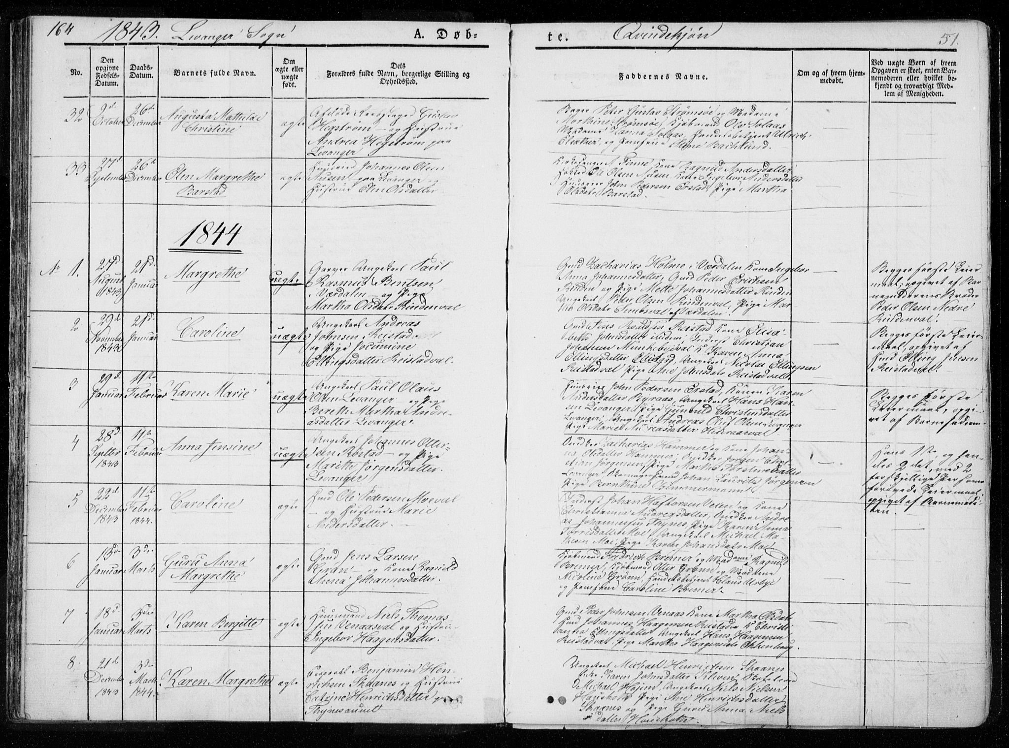 Ministerialprotokoller, klokkerbøker og fødselsregistre - Nord-Trøndelag, SAT/A-1458/720/L0183: Parish register (official) no. 720A01, 1836-1855, p. 51
