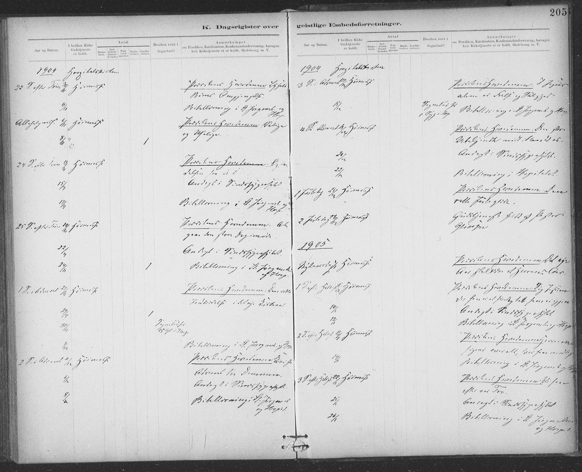 Ministerialprotokoller, klokkerbøker og fødselsregistre - Sør-Trøndelag, AV/SAT-A-1456/623/L0470: Parish register (official) no. 623A04, 1884-1938, p. 205