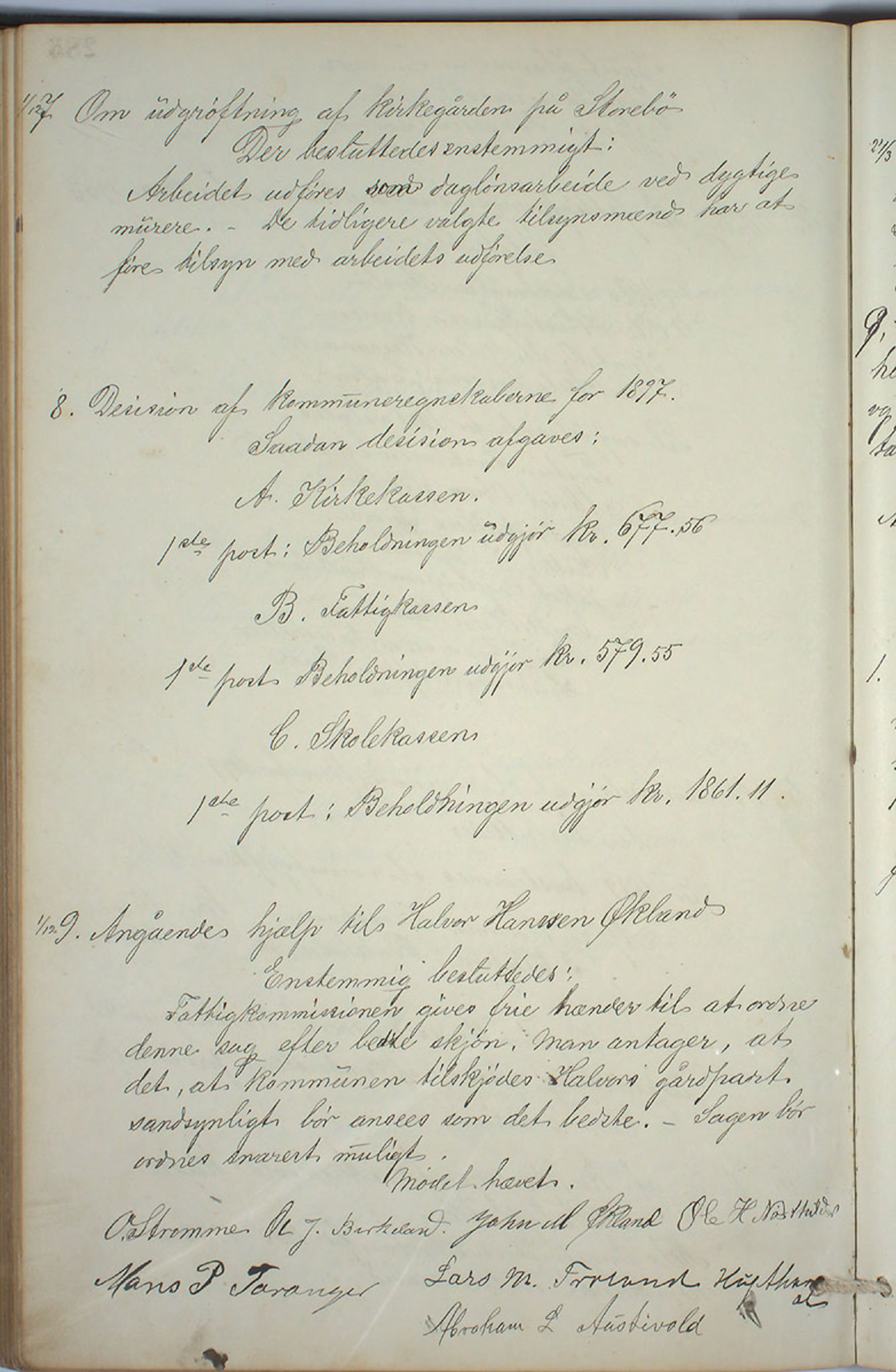 Austevoll kommune. Formannskapet, IKAH/1244-021/A/Aa/L0001: Forhandlingsprotokoll for heradstyret, 1886-1900, p. 571