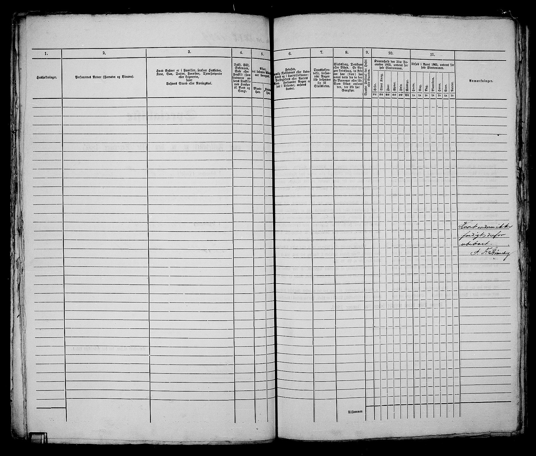 RA, 1865 census for Kristiania, 1865, p. 2379