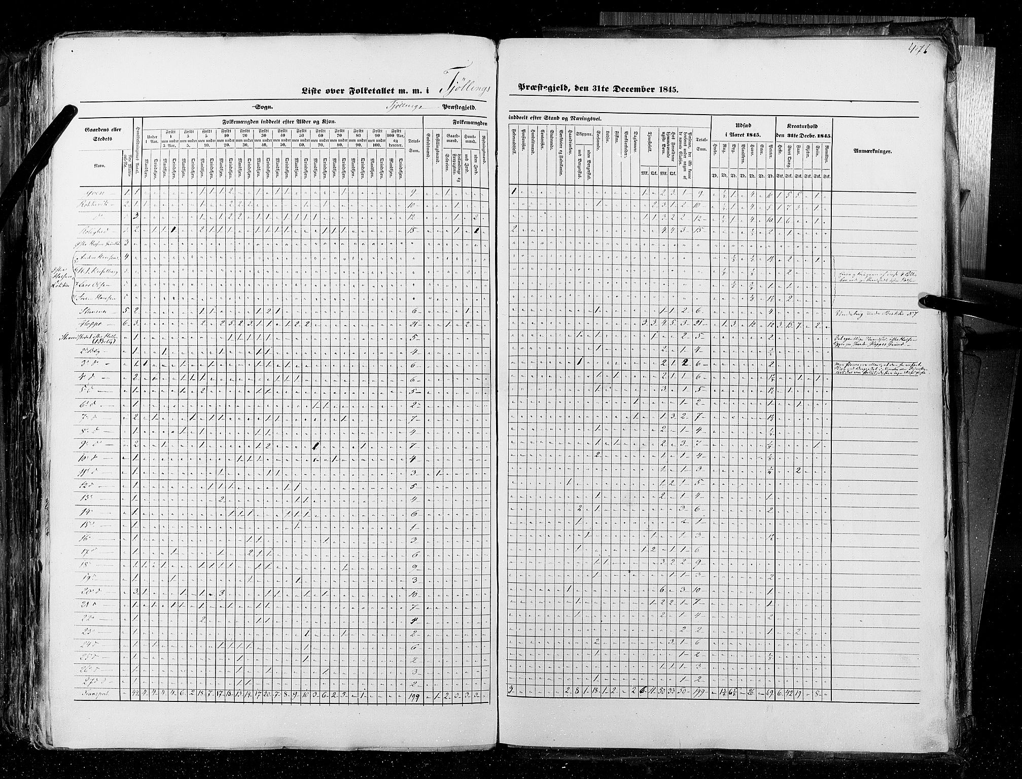 RA, Census 1845, vol. 4: Buskerud amt og Jarlsberg og Larvik amt, 1845, p. 476