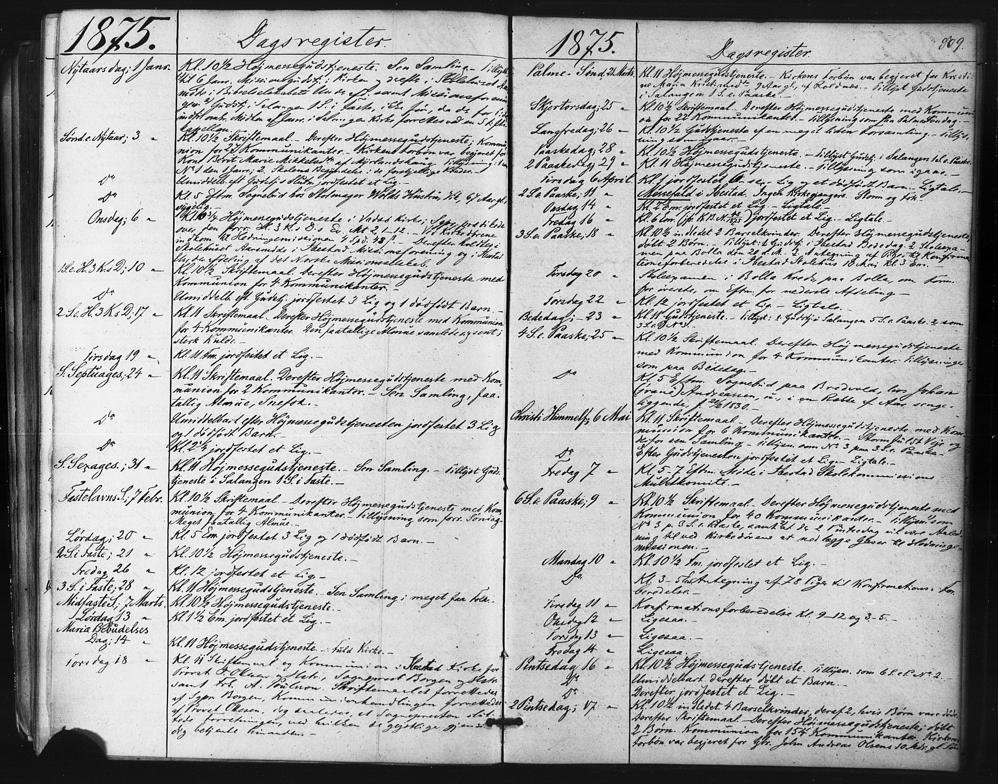 Ibestad sokneprestembete, AV/SATØ-S-0077/H/Ha/Haa/L0010kirke: Parish register (official) no. 10, 1869-1879, p. 509