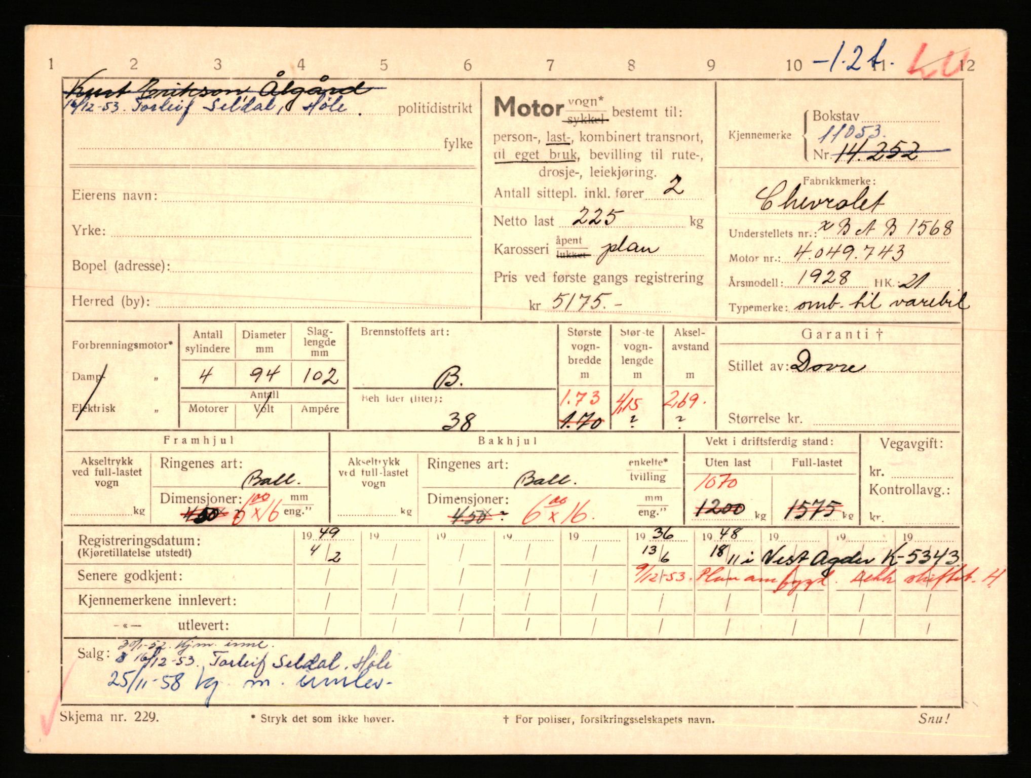 Stavanger trafikkstasjon, AV/SAST-A-101942/0/F/L0020: L-11000 - L-11499, 1930-1971, p. 243