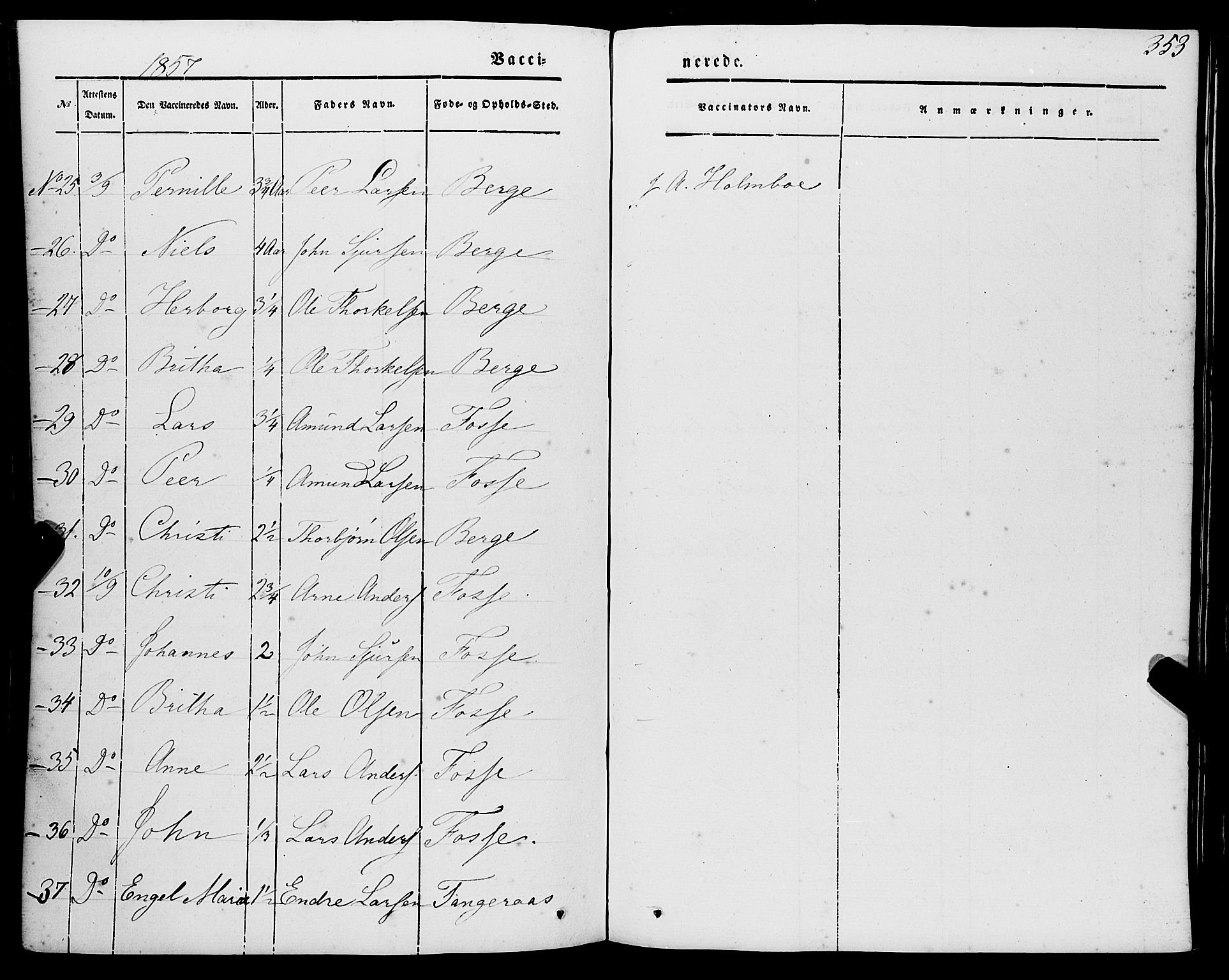 Strandebarm sokneprestembete, AV/SAB-A-78401/H/Haa: Parish register (official) no. A 7, 1844-1872, p. 353