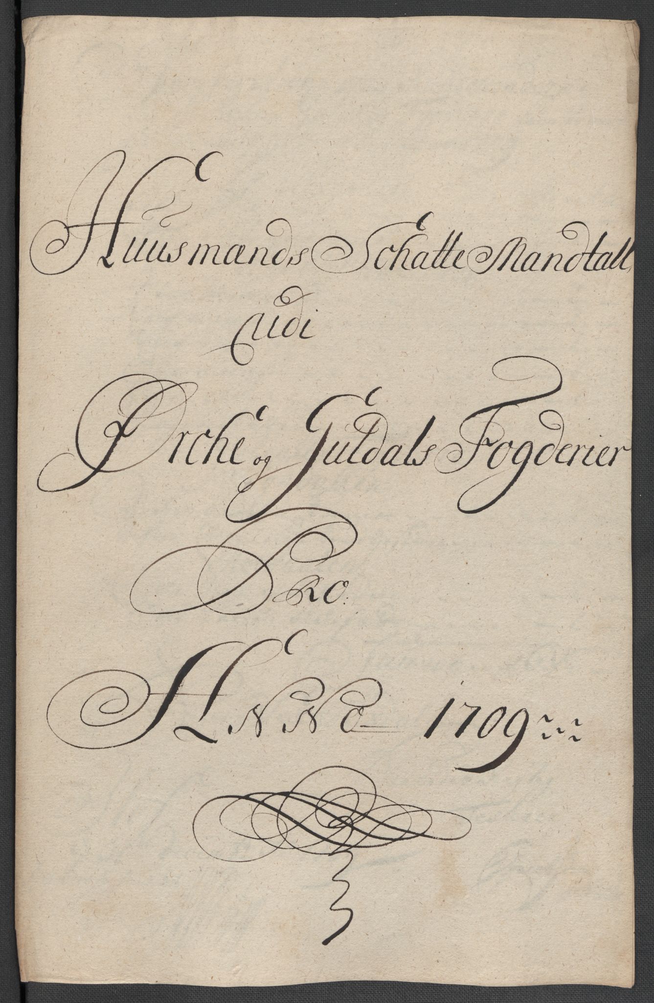 Rentekammeret inntil 1814, Reviderte regnskaper, Fogderegnskap, RA/EA-4092/R60/L3959: Fogderegnskap Orkdal og Gauldal, 1709, p. 139