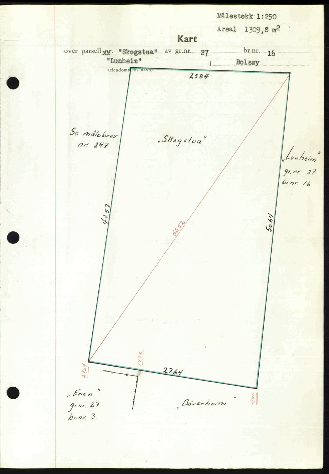 Romsdal sorenskriveri, AV/SAT-A-4149/1/2/2C: Mortgage book no. A23, 1947-1947, Diary no: : 1762/1947