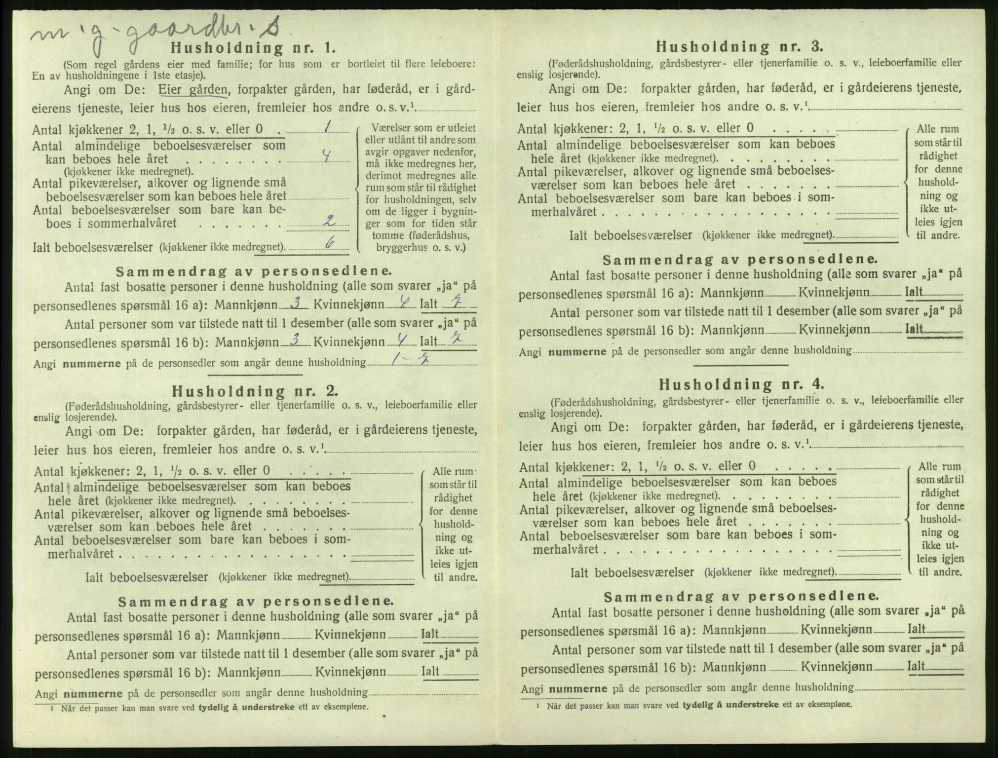 SAT, 1920 census for Sykkylven, 1920, p. 608