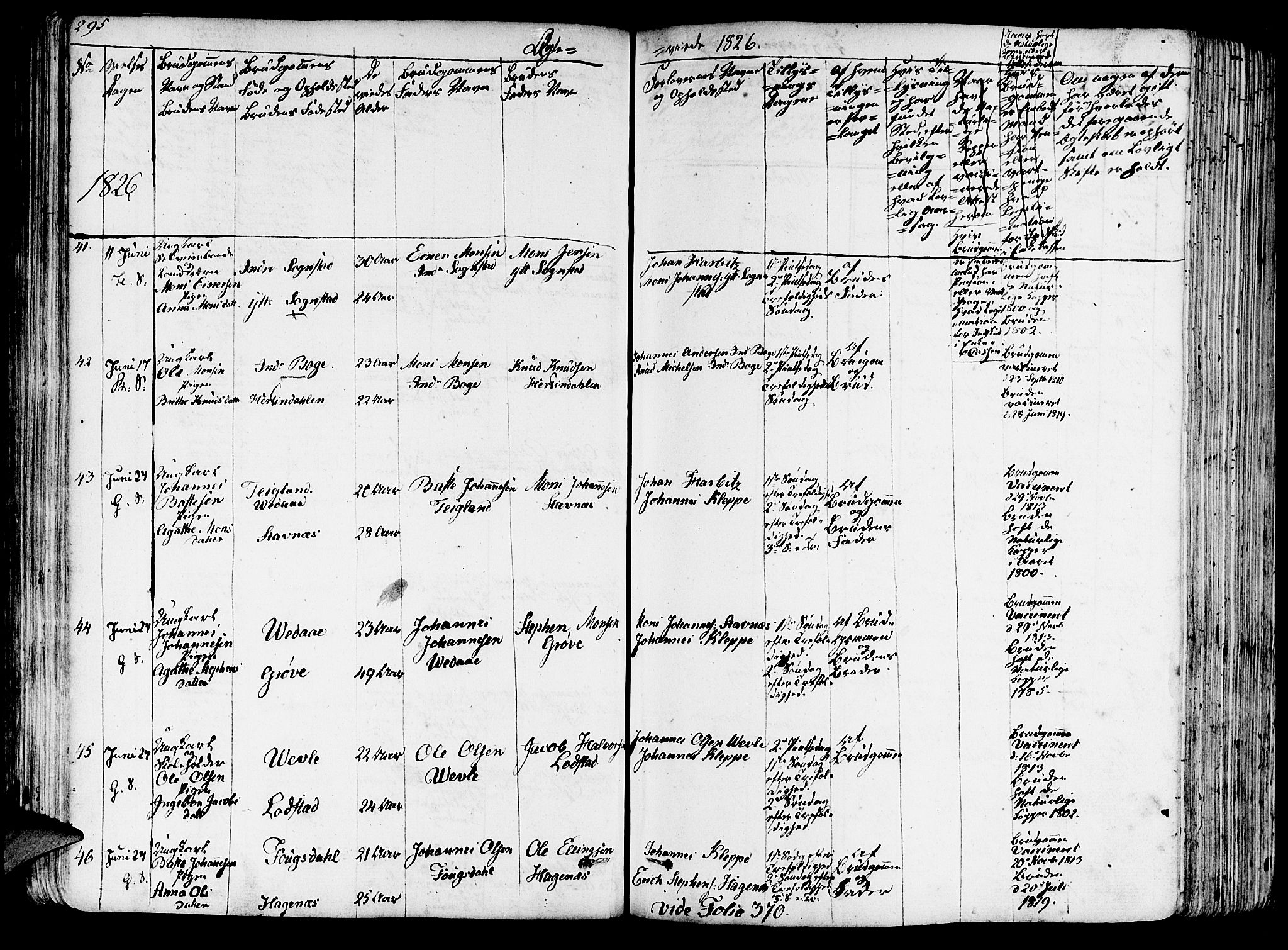 Haus sokneprestembete, AV/SAB-A-75601/H/Haa: Parish register (official) no. A 13, 1821-1827, p. 295