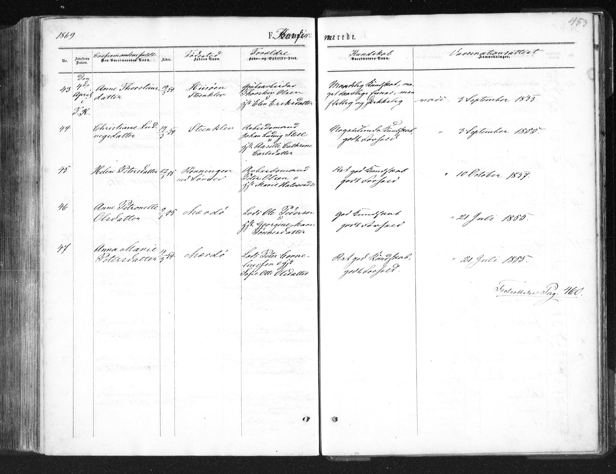 Tromøy sokneprestkontor, SAK/1111-0041/F/Fa/L0007: Parish register (official) no. A 7, 1864-1869, p. 453