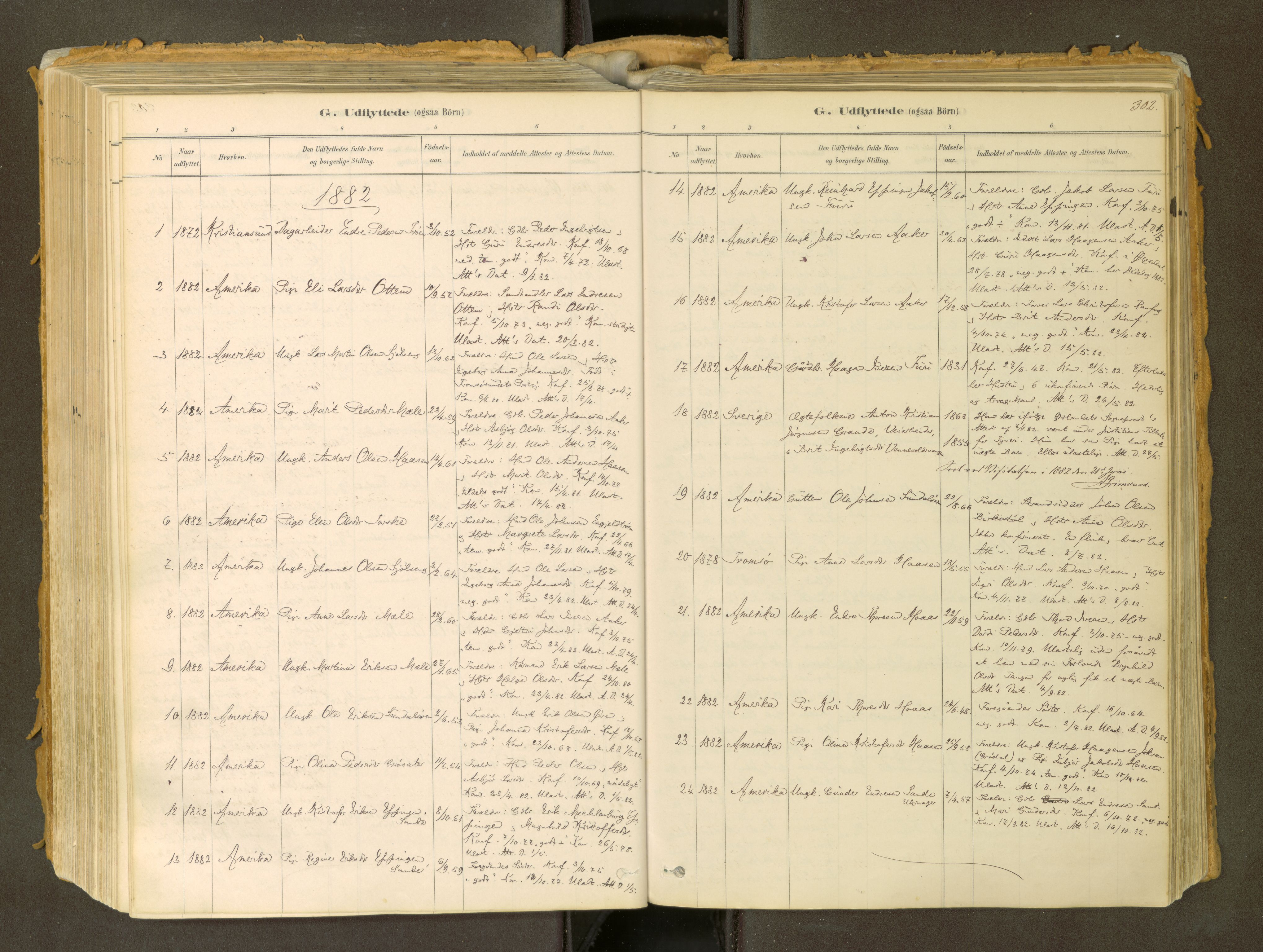 Sunndal sokneprestkontor, SAT/A-1085/1/I/I1/I1a: Parish register (official) no. 2, 1877-1914, p. 302