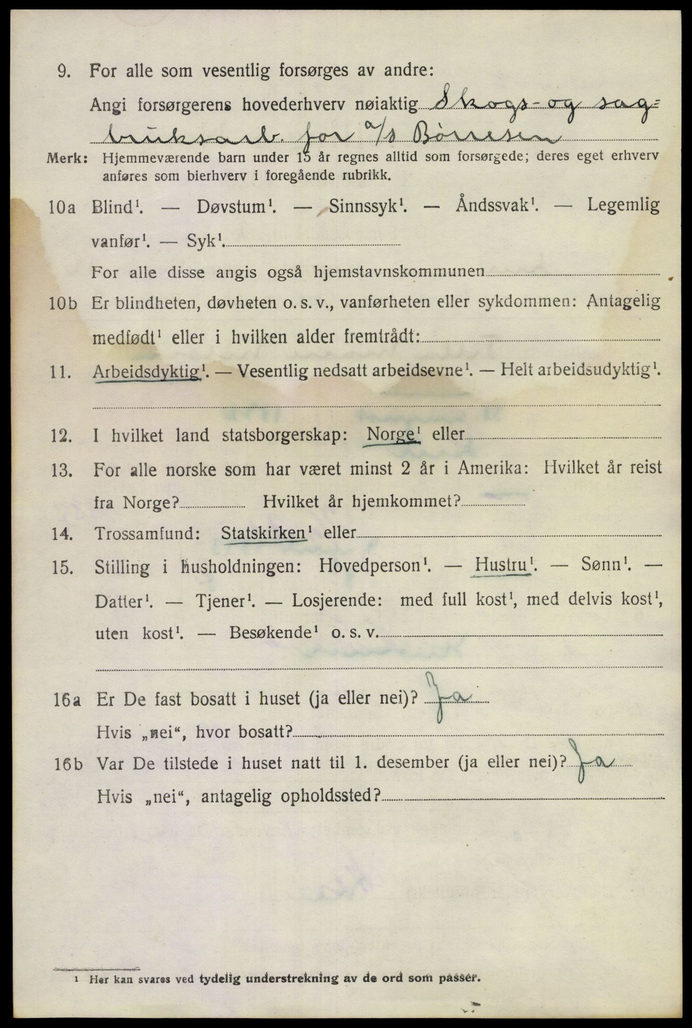 SAKO, 1920 census for Lier, 1920, p. 18501