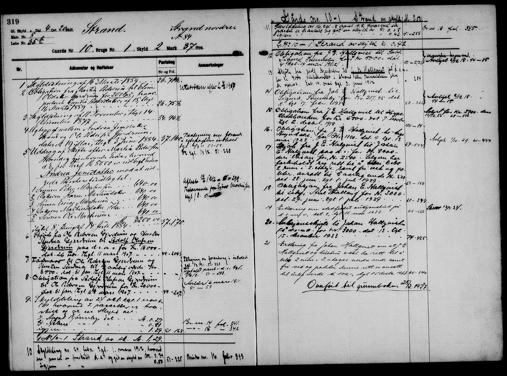 Solør tingrett, AV/SAH-TING-008/H/Ha/Hak/L0001: Mortgage register no. I, 1900-1935, p. 319