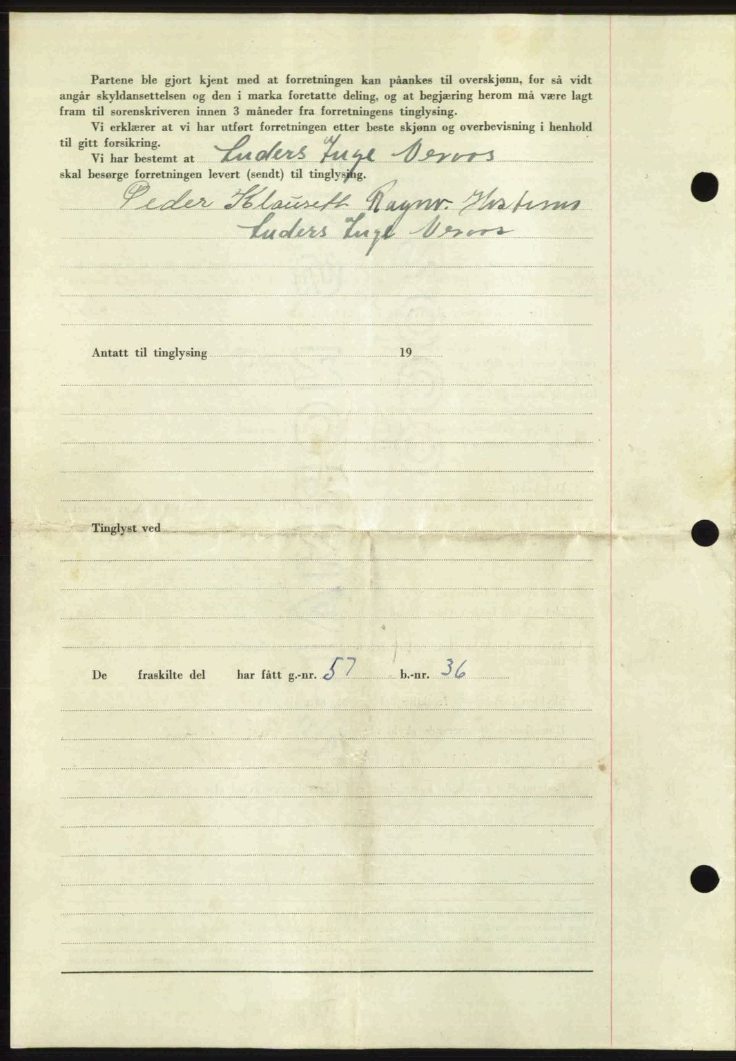 Romsdal sorenskriveri, AV/SAT-A-4149/1/2/2C: Mortgage book no. A31, 1949-1949, Diary no: : 3136/1949