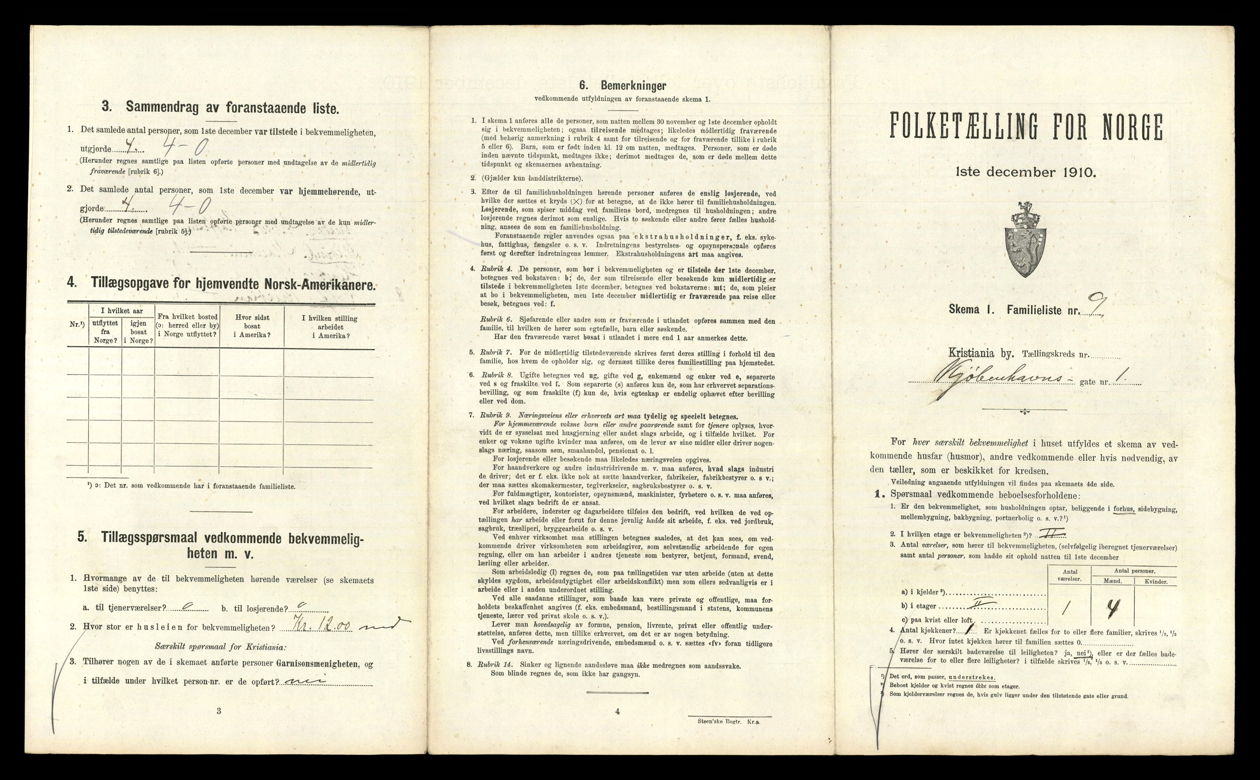 RA, 1910 census for Kristiania, 1910, p. 50135