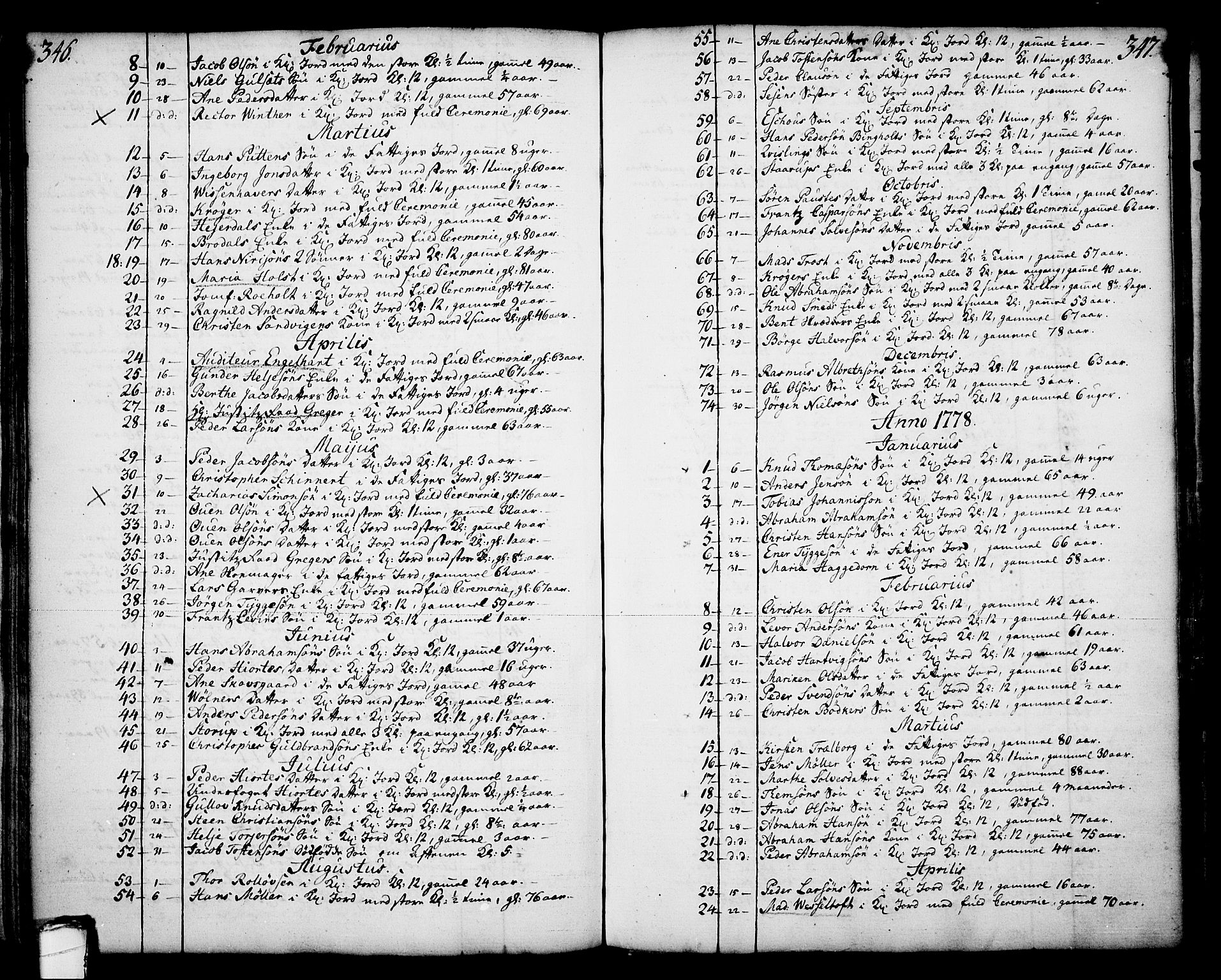 Skien kirkebøker, SAKO/A-302/F/Fa/L0003: Parish register (official) no. 3, 1755-1791, p. 346-347
