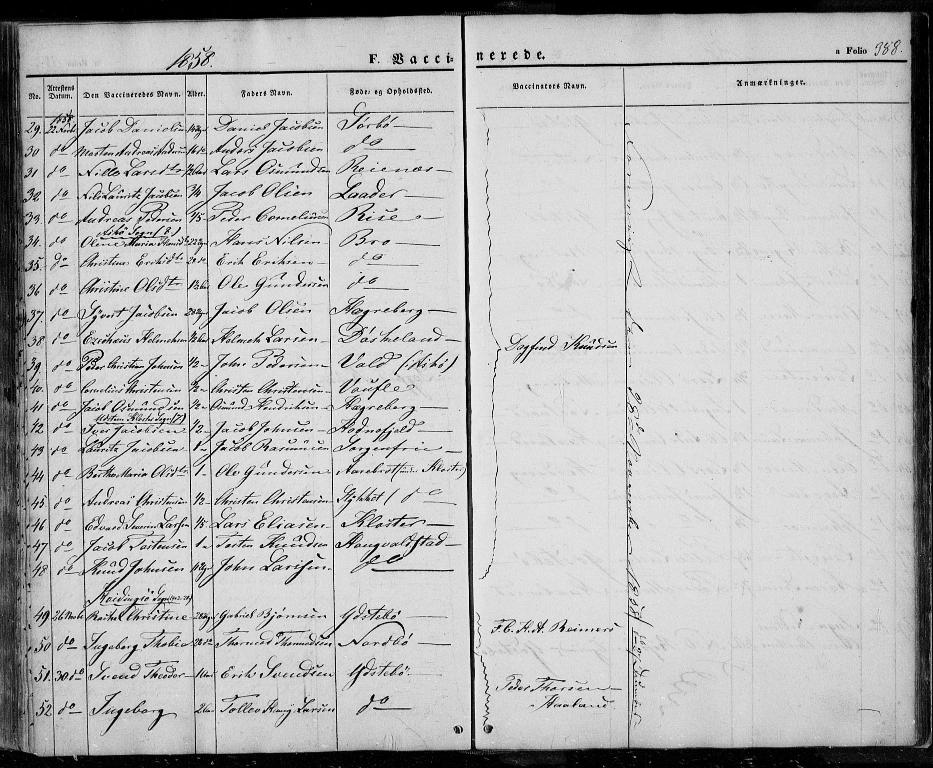 Rennesøy sokneprestkontor, AV/SAST-A -101827/H/Ha/Haa/L0005: Parish register (official) no. A 5, 1838-1859, p. 388