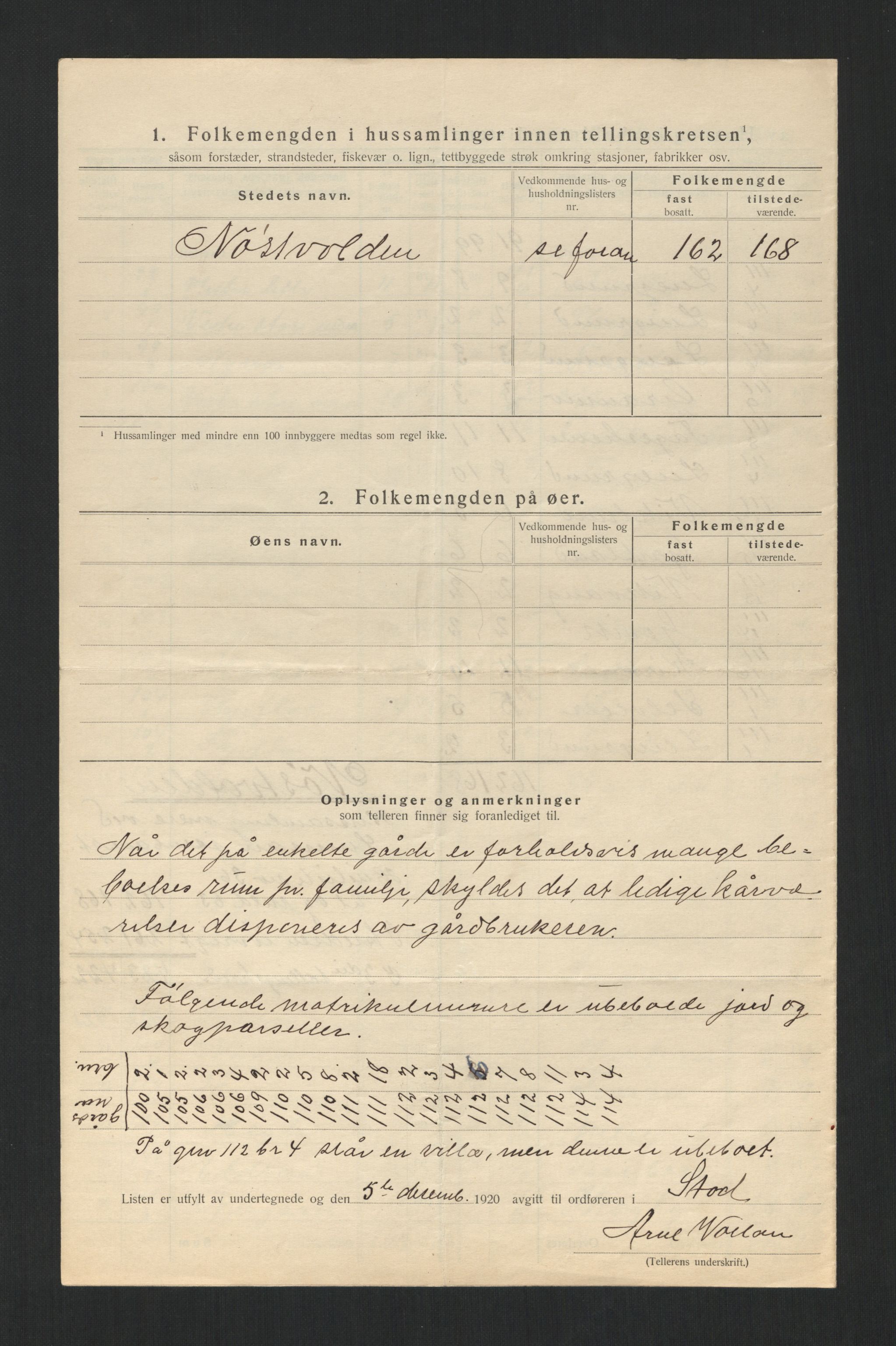 SAT, 1920 census for Stod, 1920, p. 15