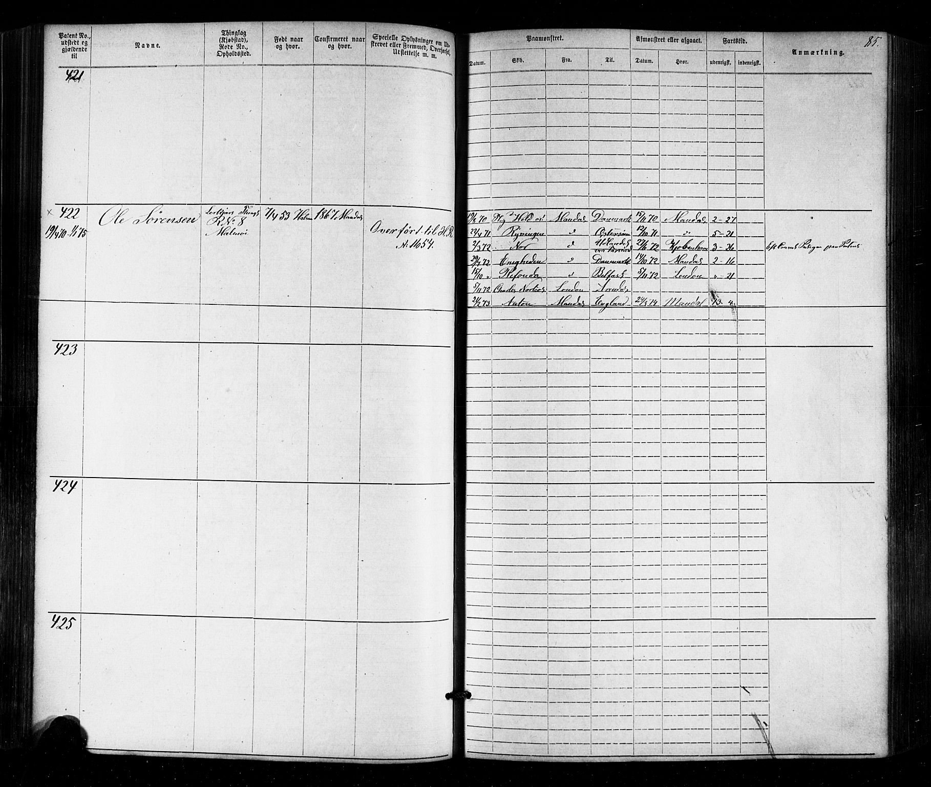 Mandal mønstringskrets, AV/SAK-2031-0016/F/Fa/L0005: Annotasjonsrulle nr 1-1909 med register, Y-15, 1868-1880, p. 117