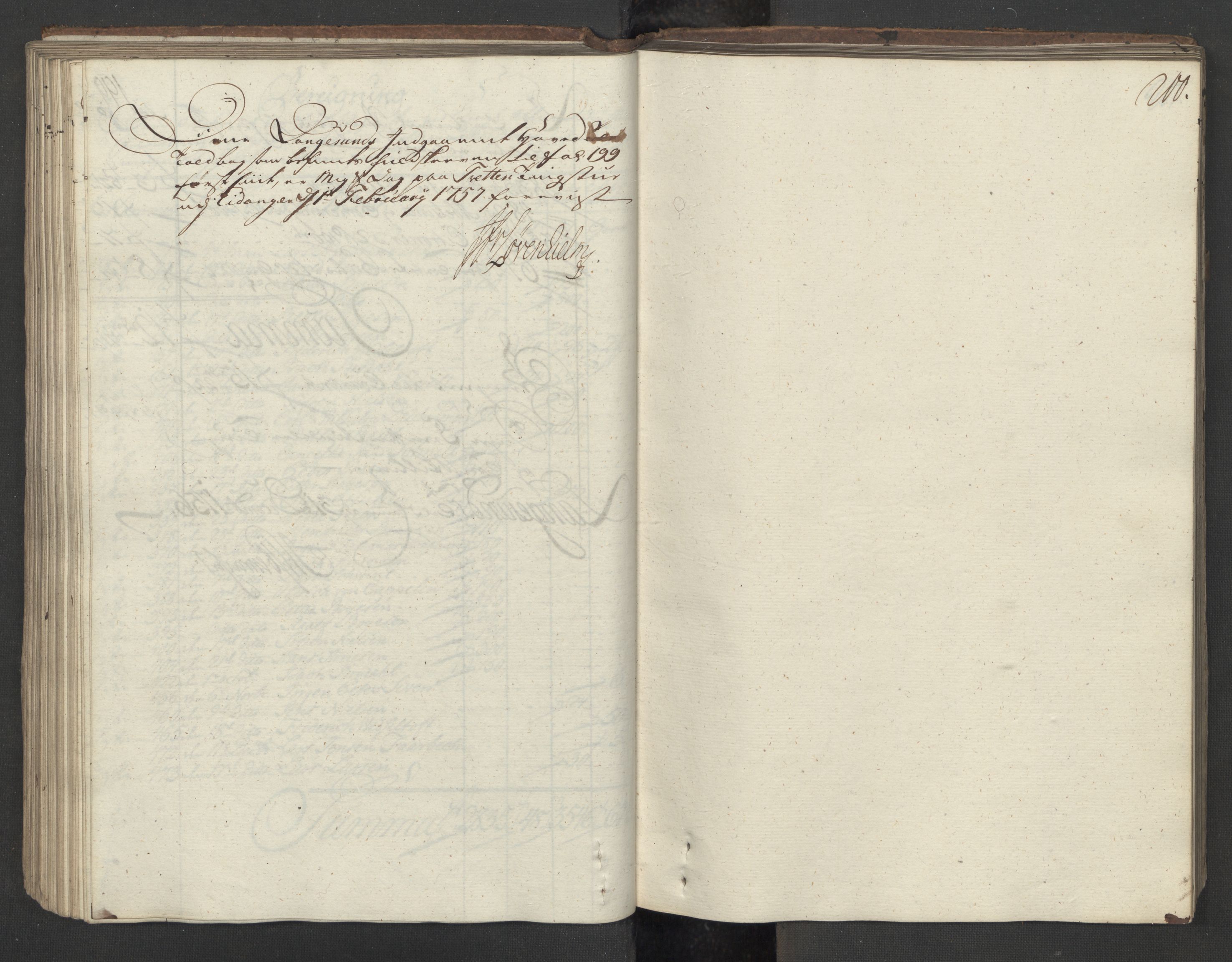 Generaltollkammeret, tollregnskaper, AV/RA-EA-5490/R12/L0028/0001: Tollregnskaper Langesund / Inngående hovedtollbok, 1756, p. 199b-200a