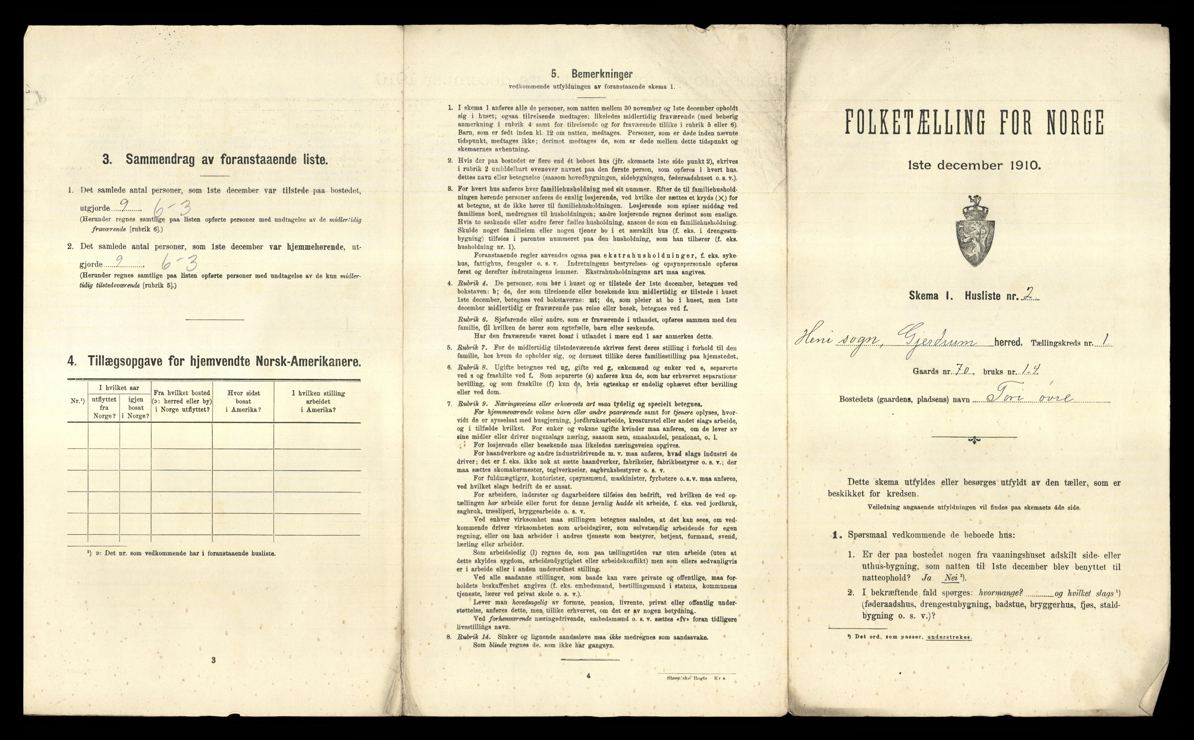 RA, 1910 census for Gjerdrum, 1910, p. 29