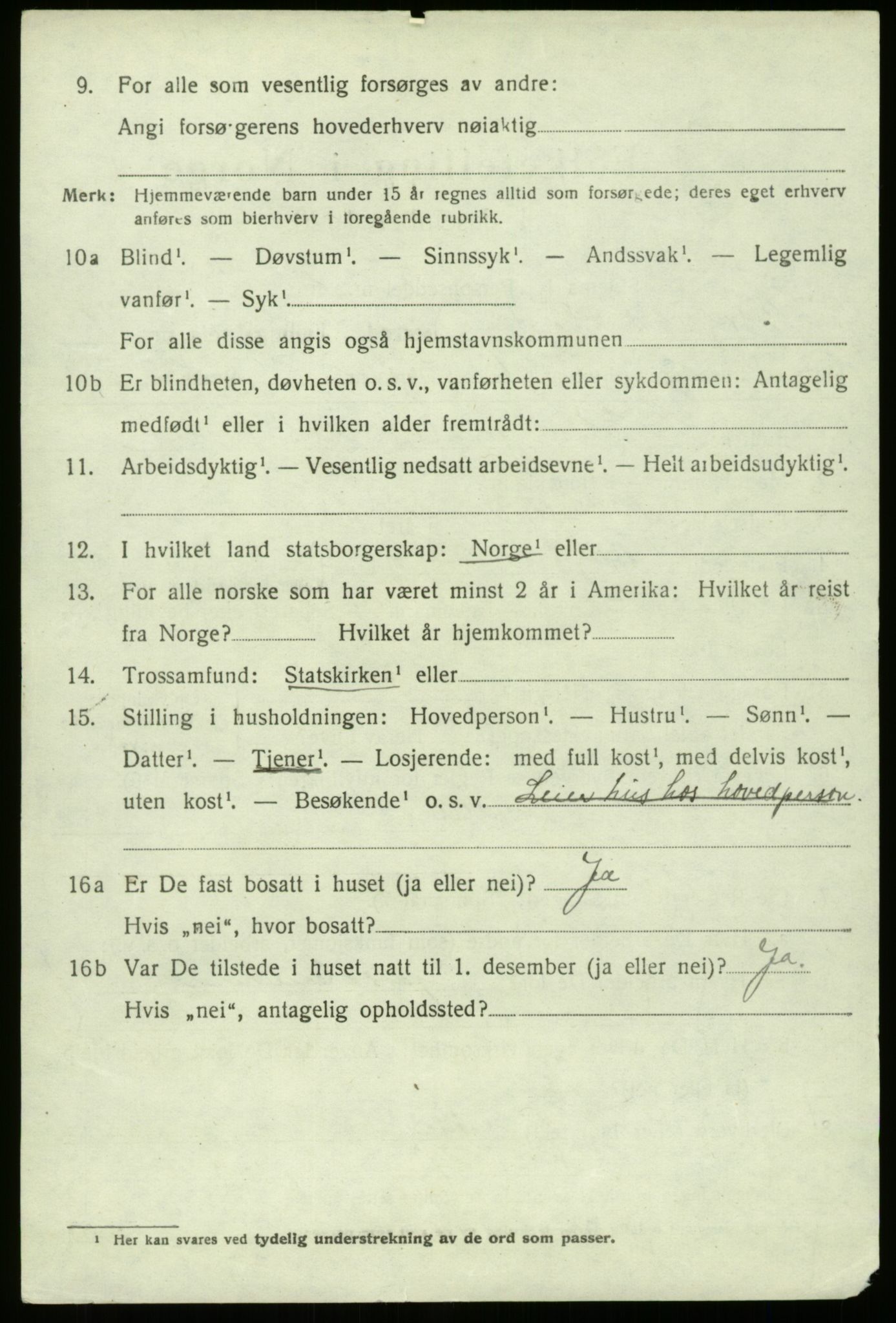 SAB, 1920 census for Borgund, 1920, p. 253