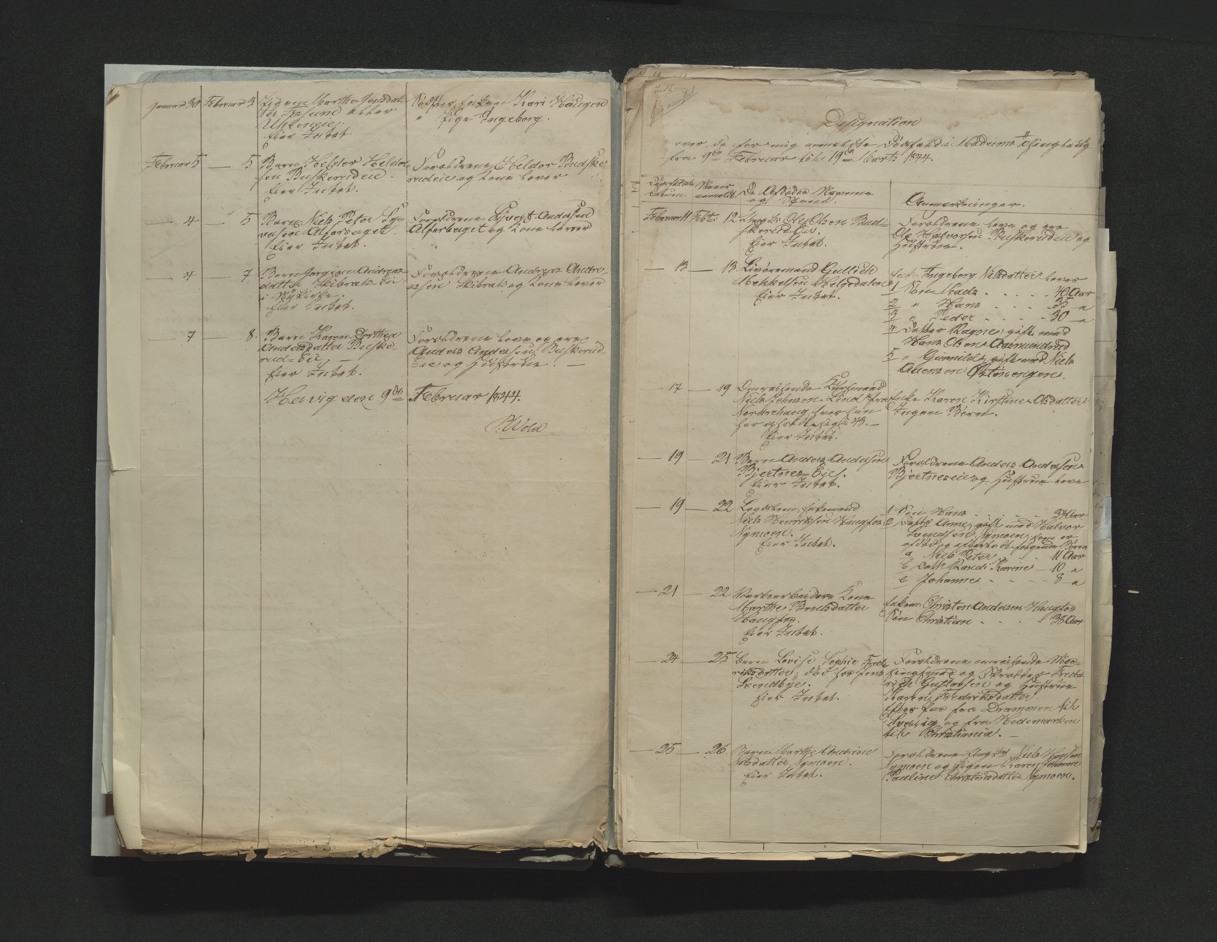 Eiker, Modum og Sigdal sorenskriveri, AV/SAKO-A-123/H/Ha/Hab/L0006: Dødsfallsmeldinger, 1841-1845