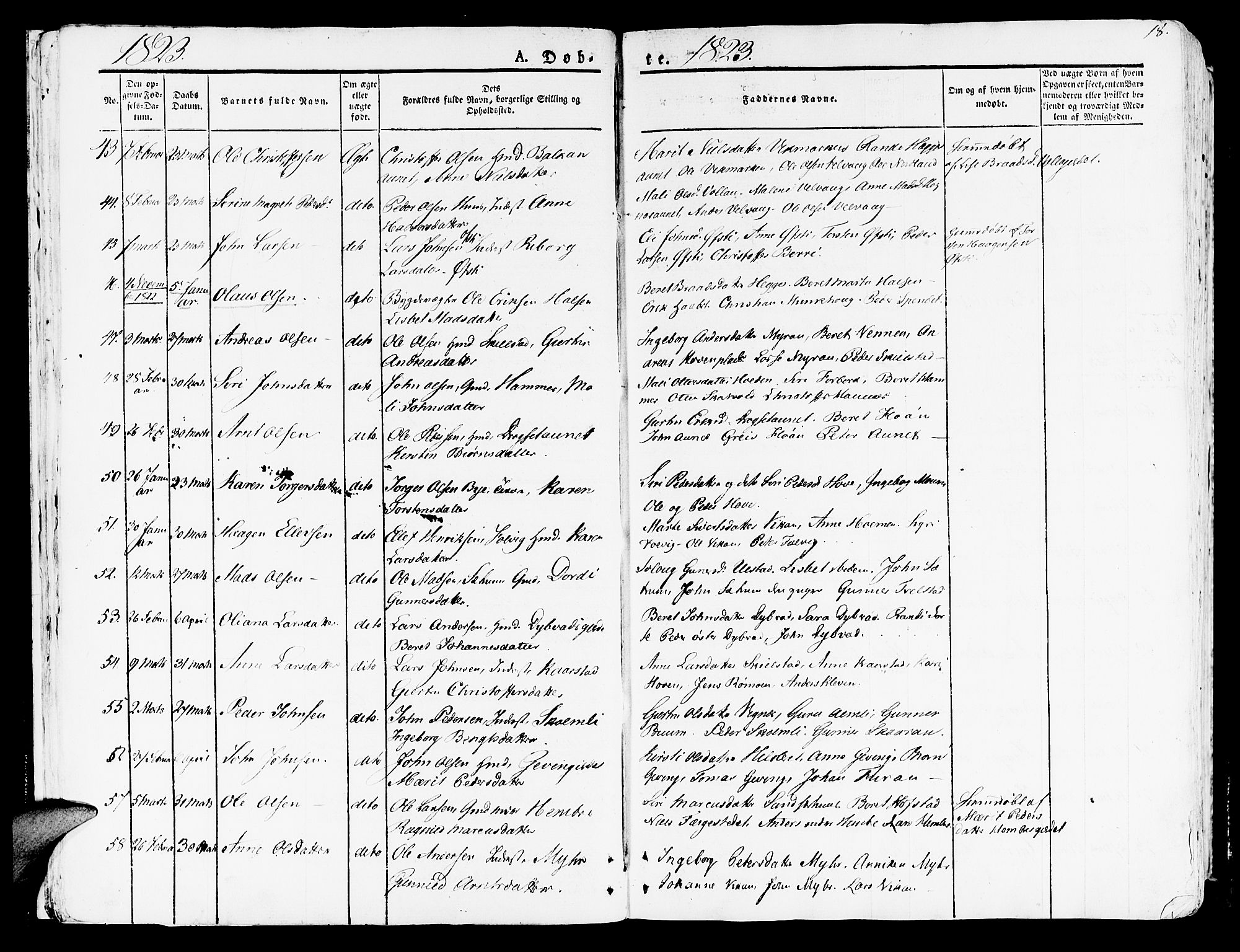 Ministerialprotokoller, klokkerbøker og fødselsregistre - Nord-Trøndelag, AV/SAT-A-1458/709/L0070: Parish register (official) no. 709A10, 1820-1832, p. 18