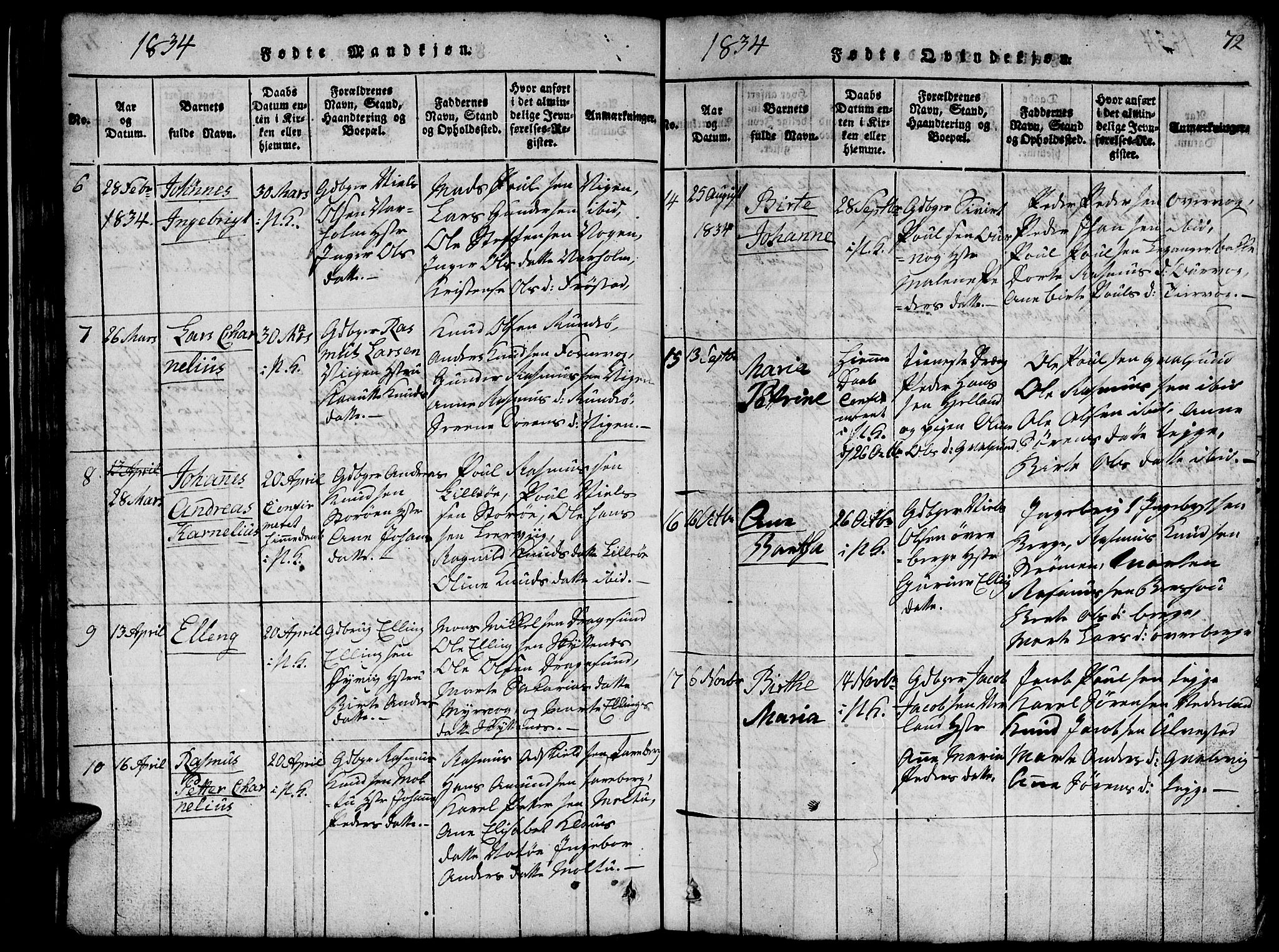 Ministerialprotokoller, klokkerbøker og fødselsregistre - Møre og Romsdal, AV/SAT-A-1454/507/L0078: Parish register (copy) no. 507C01, 1816-1840, p. 72