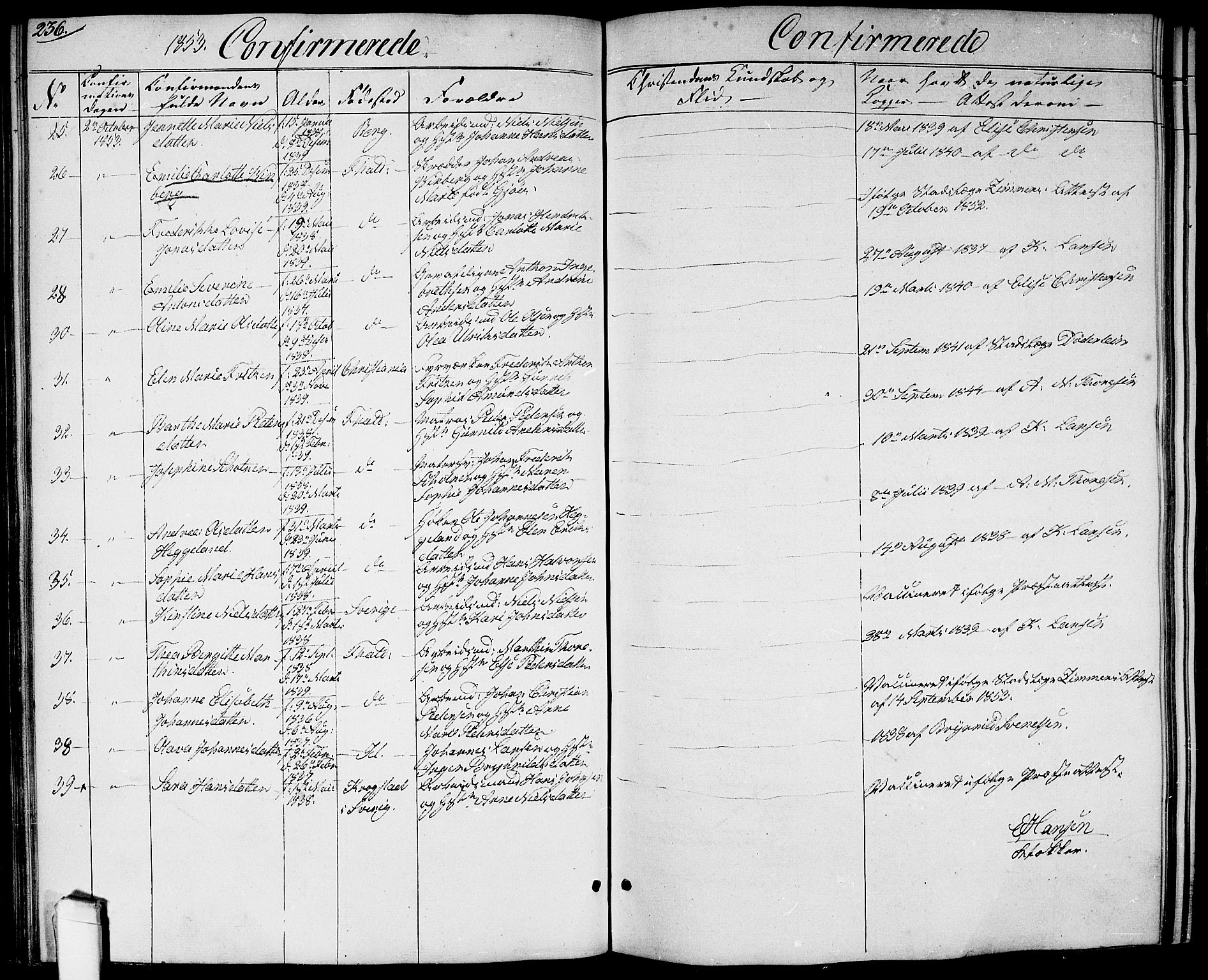 Halden prestekontor Kirkebøker, SAO/A-10909/G/Ga/L0004: Parish register (copy) no. 4, 1845-1854, p. 236