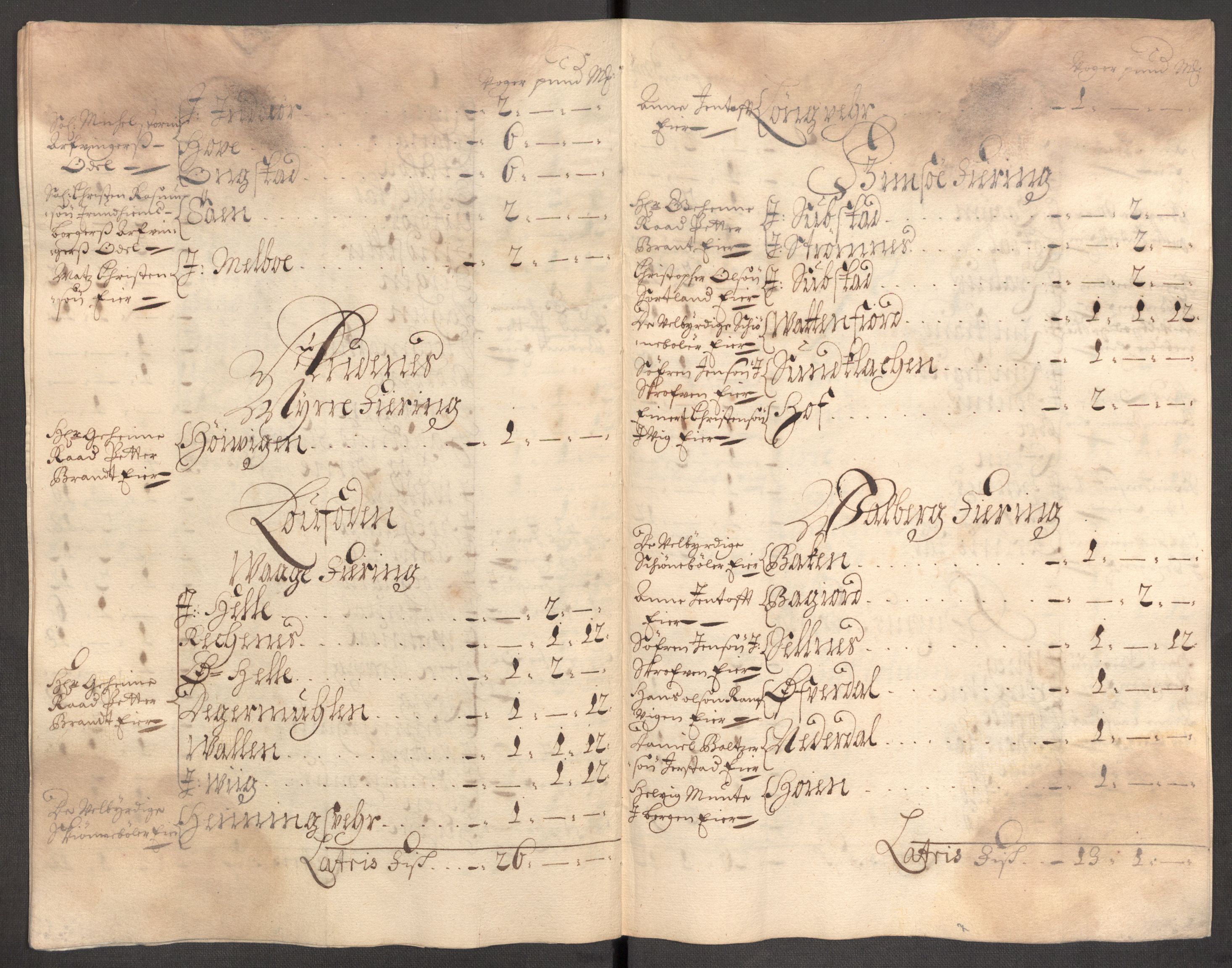 Rentekammeret inntil 1814, Reviderte regnskaper, Fogderegnskap, AV/RA-EA-4092/R67/L4678: Fogderegnskap Vesterålen, Andenes og Lofoten, 1696-1708, p. 54