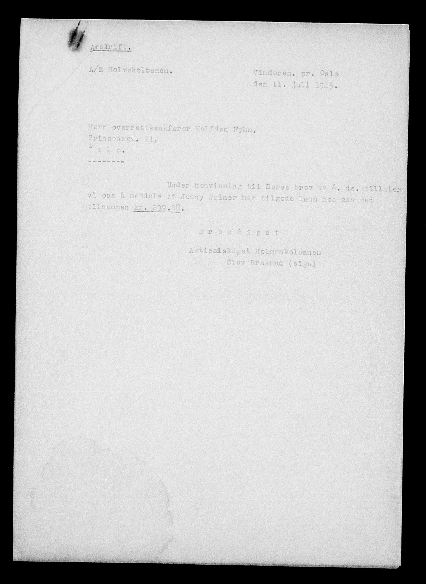 Justisdepartementet, Tilbakeføringskontoret for inndratte formuer, AV/RA-S-1564/H/Hc/Hcc/L0985: --, 1945-1947, p. 221