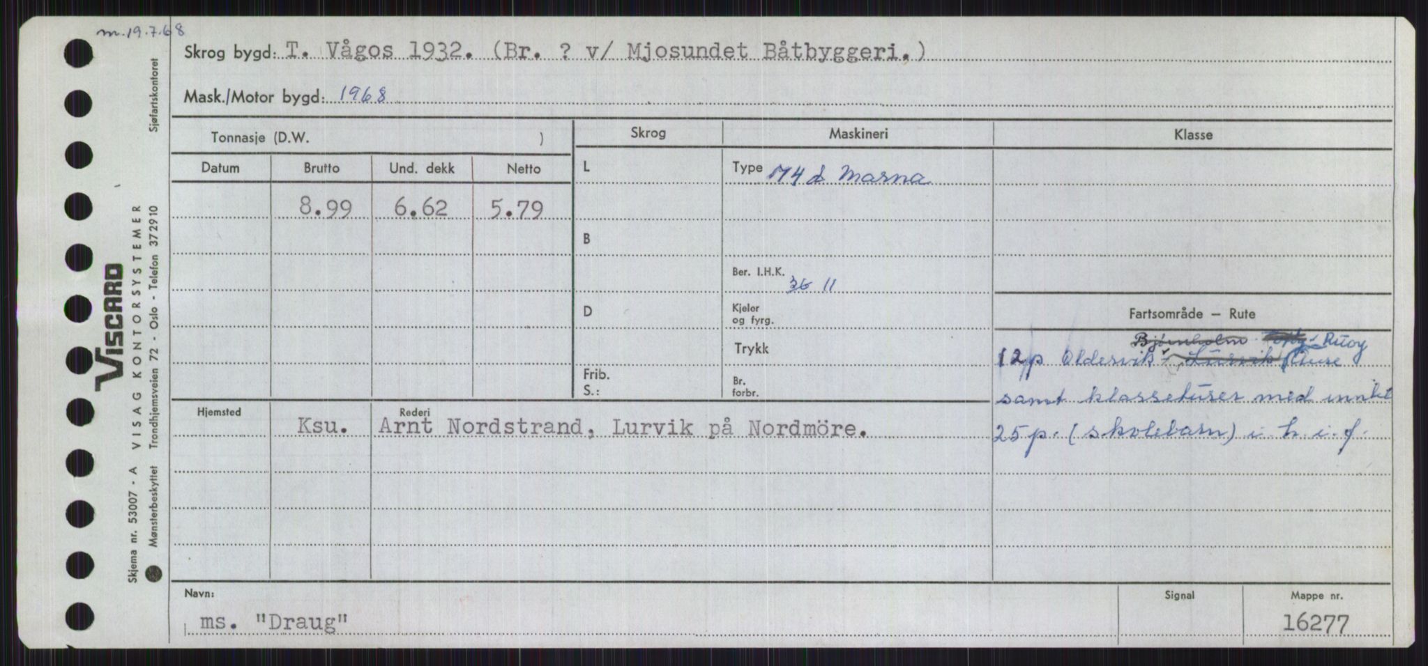 Sjøfartsdirektoratet med forløpere, Skipsmålingen, RA/S-1627/H/Ha/L0001/0002: Fartøy, A-Eig / Fartøy Bjør-Eig, p. 873