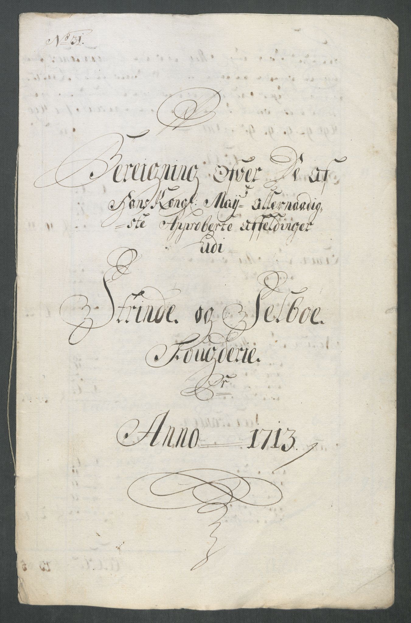 Rentekammeret inntil 1814, Reviderte regnskaper, Fogderegnskap, AV/RA-EA-4092/R61/L4113: Fogderegnskap Strinda og Selbu, 1712-1713, p. 510
