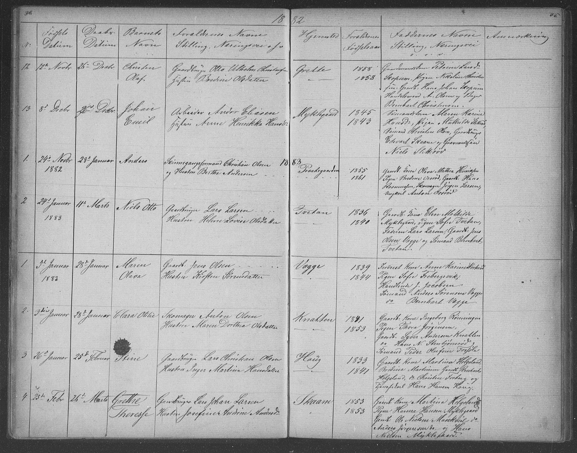 Borre kirkebøker, AV/SAKO-A-338/G/Gb/L0002: Parish register (copy) no. II 2, 1878-1892, p. 34-35