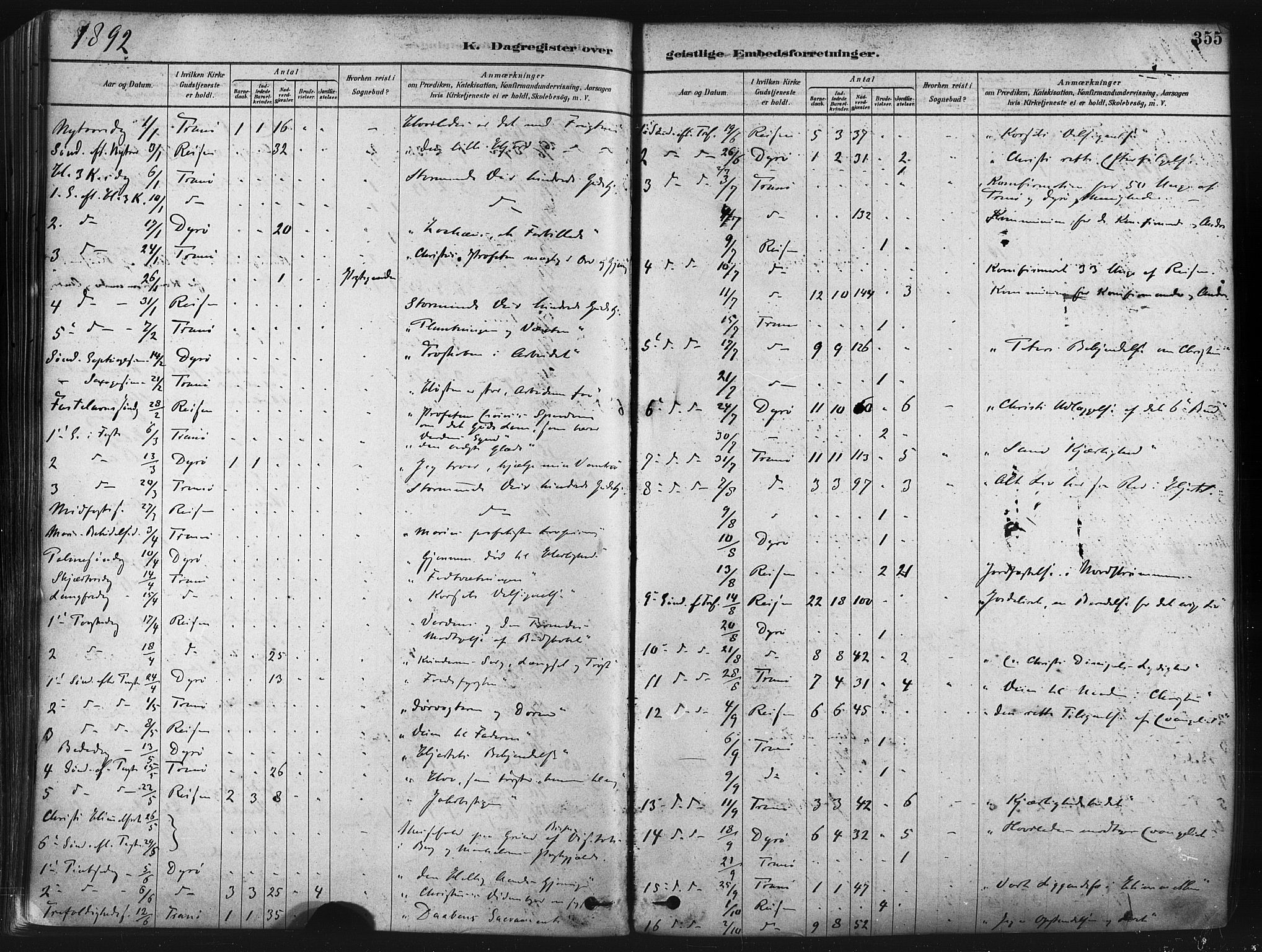 Tranøy sokneprestkontor, SATØ/S-1313/I/Ia/Iaa/L0009kirke: Parish register (official) no. 9, 1878-1904, p. 355