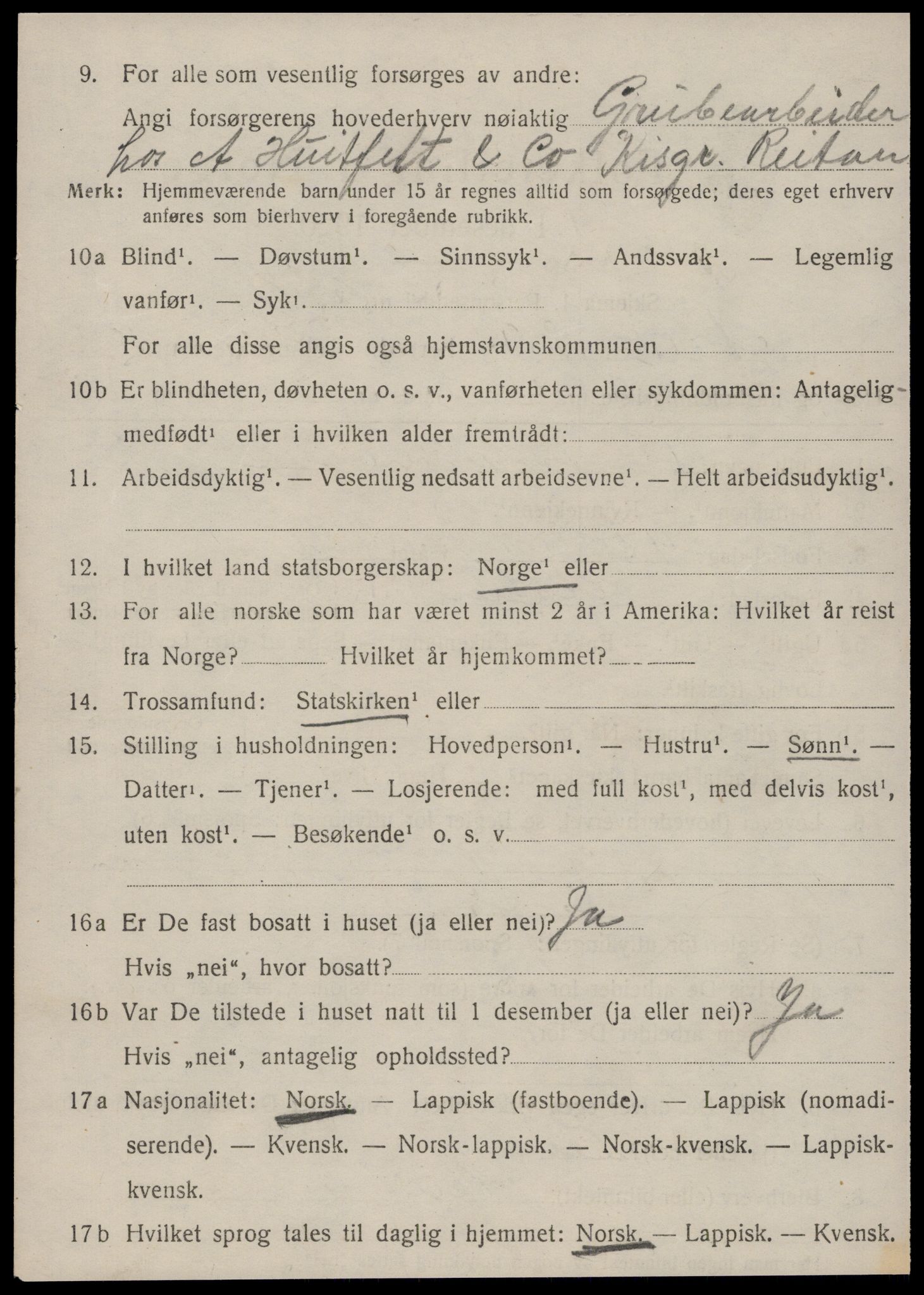 SAT, 1920 census for Ålen, 1920, p. 5159