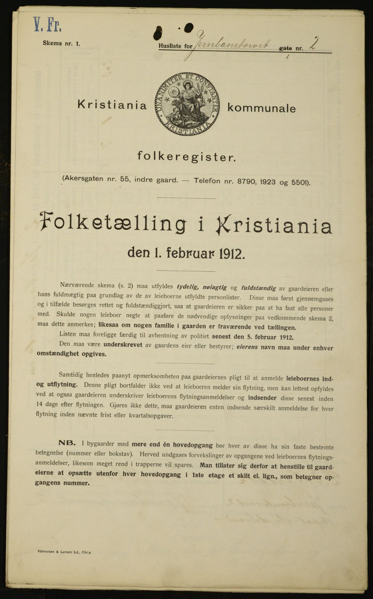 OBA, Municipal Census 1912 for Kristiania, 1912, p. 47229