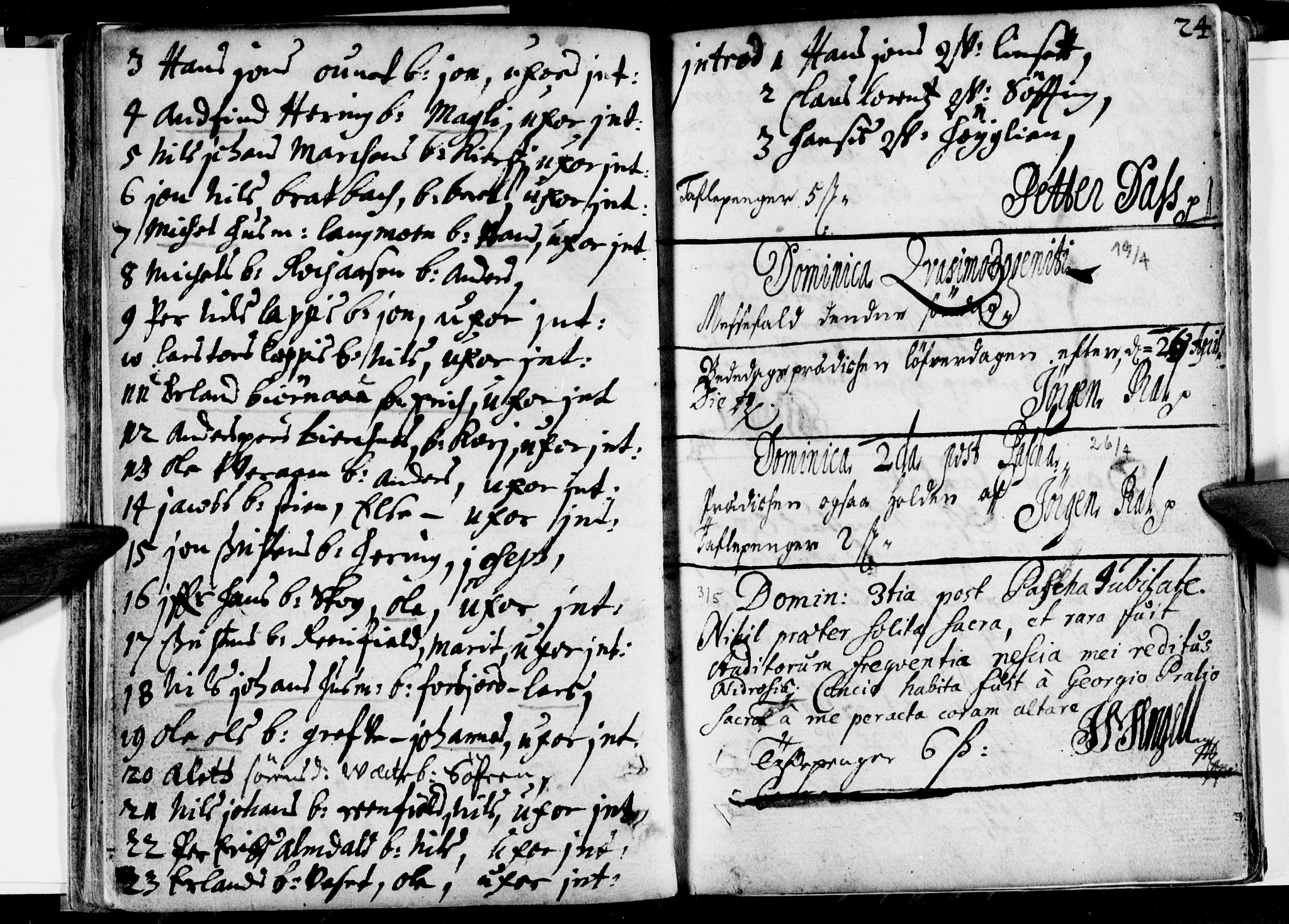 Ministerialprotokoller, klokkerbøker og fødselsregistre - Nordland, SAT/A-1459/820/L0280: Parish register (official) no. 820A01, 1690-1693, p. 24