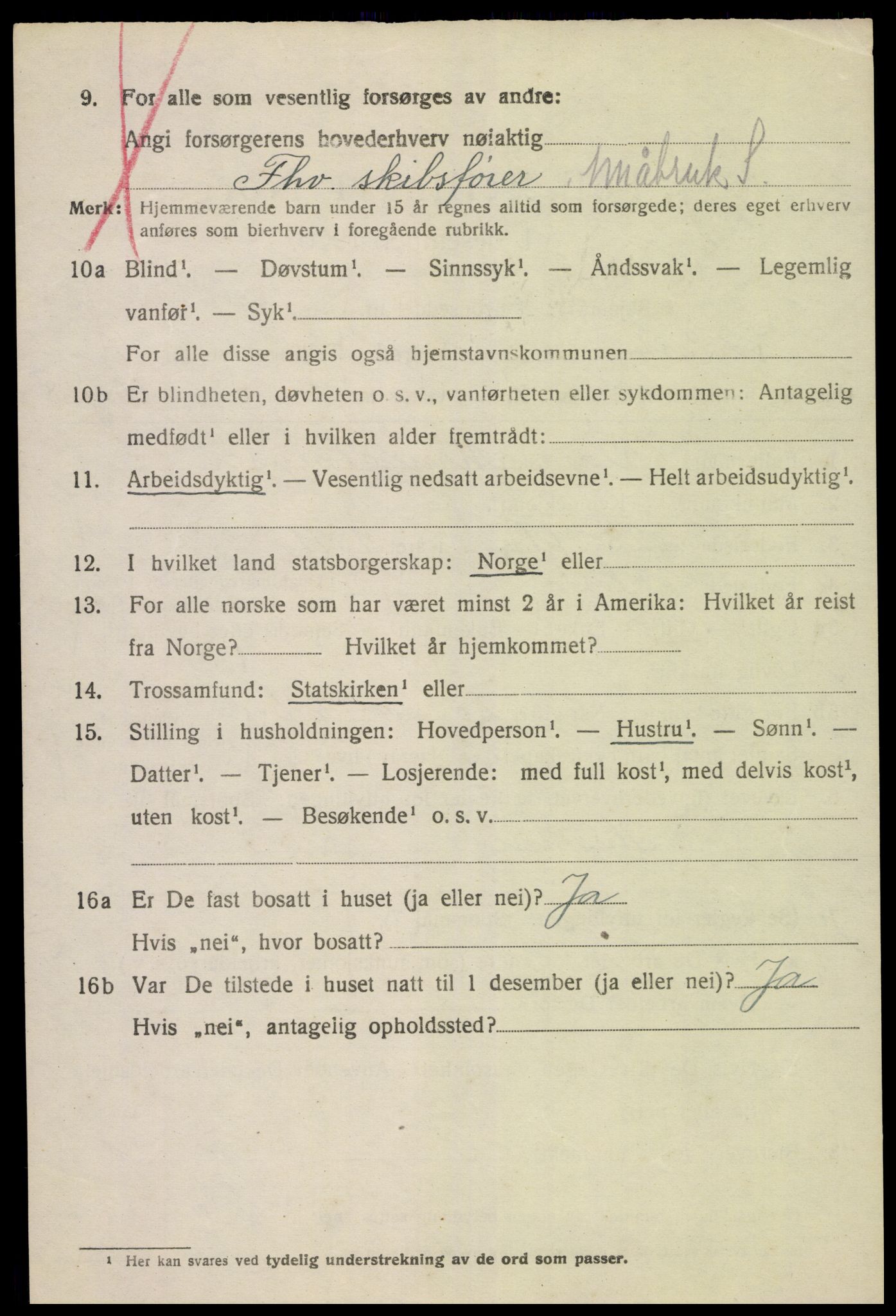 SAK, 1920 census for Flosta, 1920, p. 2317